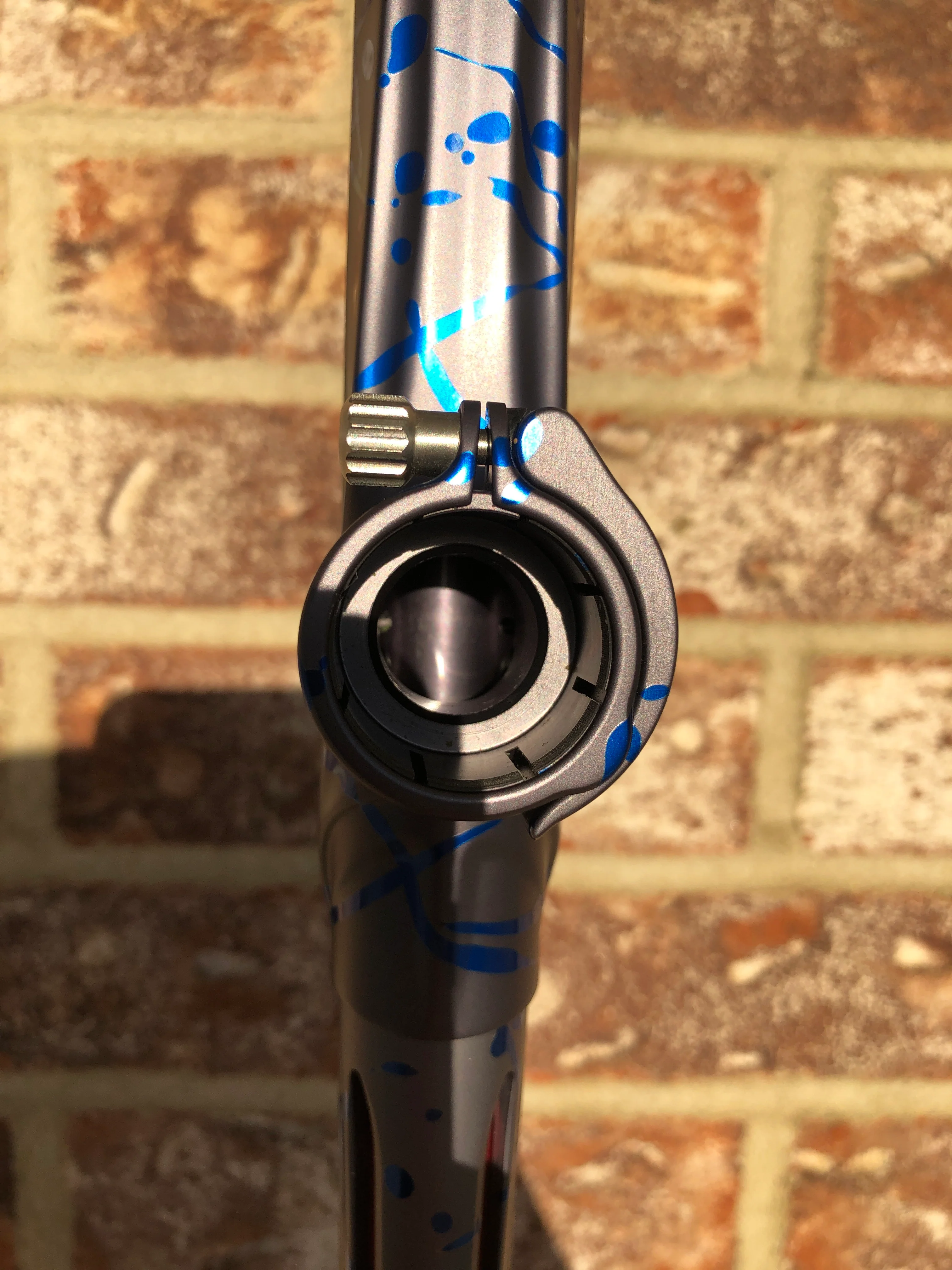 Used DLX Luxe 2.0 Oled Paintball Gun - Grey / Blue Splash LIMITED - Image 5