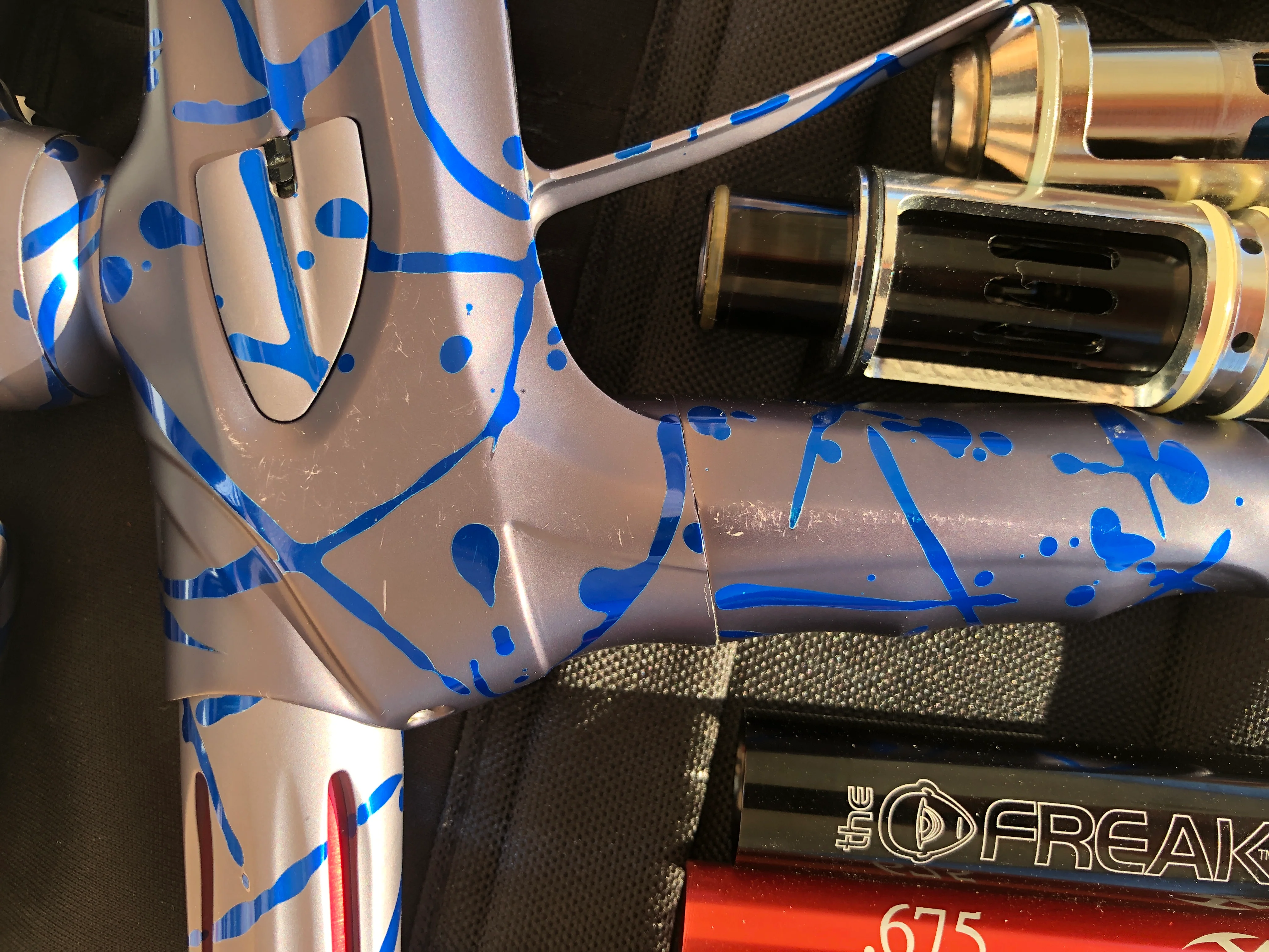 Used DLX Luxe 2.0 Oled Paintball Gun - Grey / Blue Splash LIMITED - Image 6