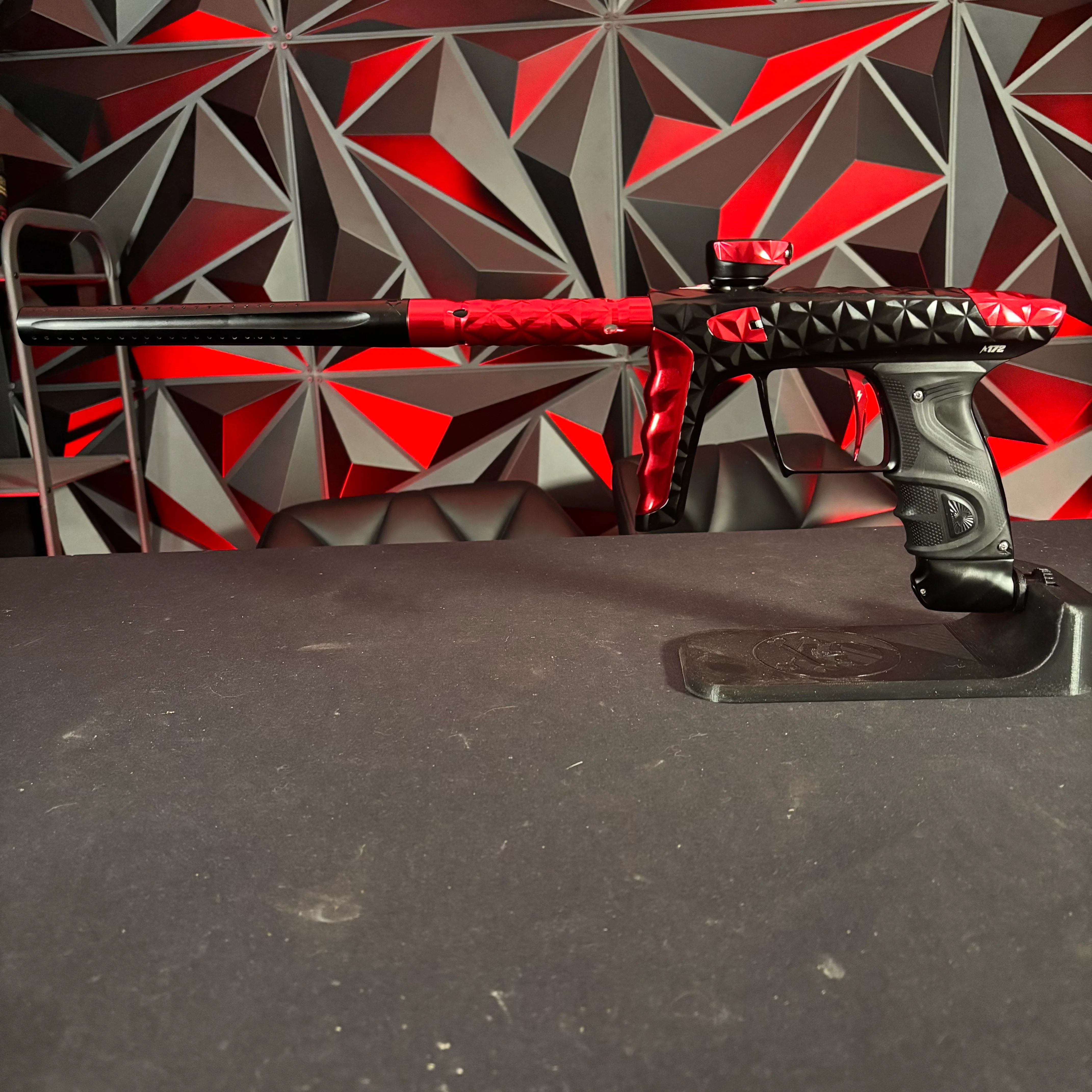 Used DLX LUXE "Adrenaline" TM40 Paintball Gun - Black/ Red - Image 7