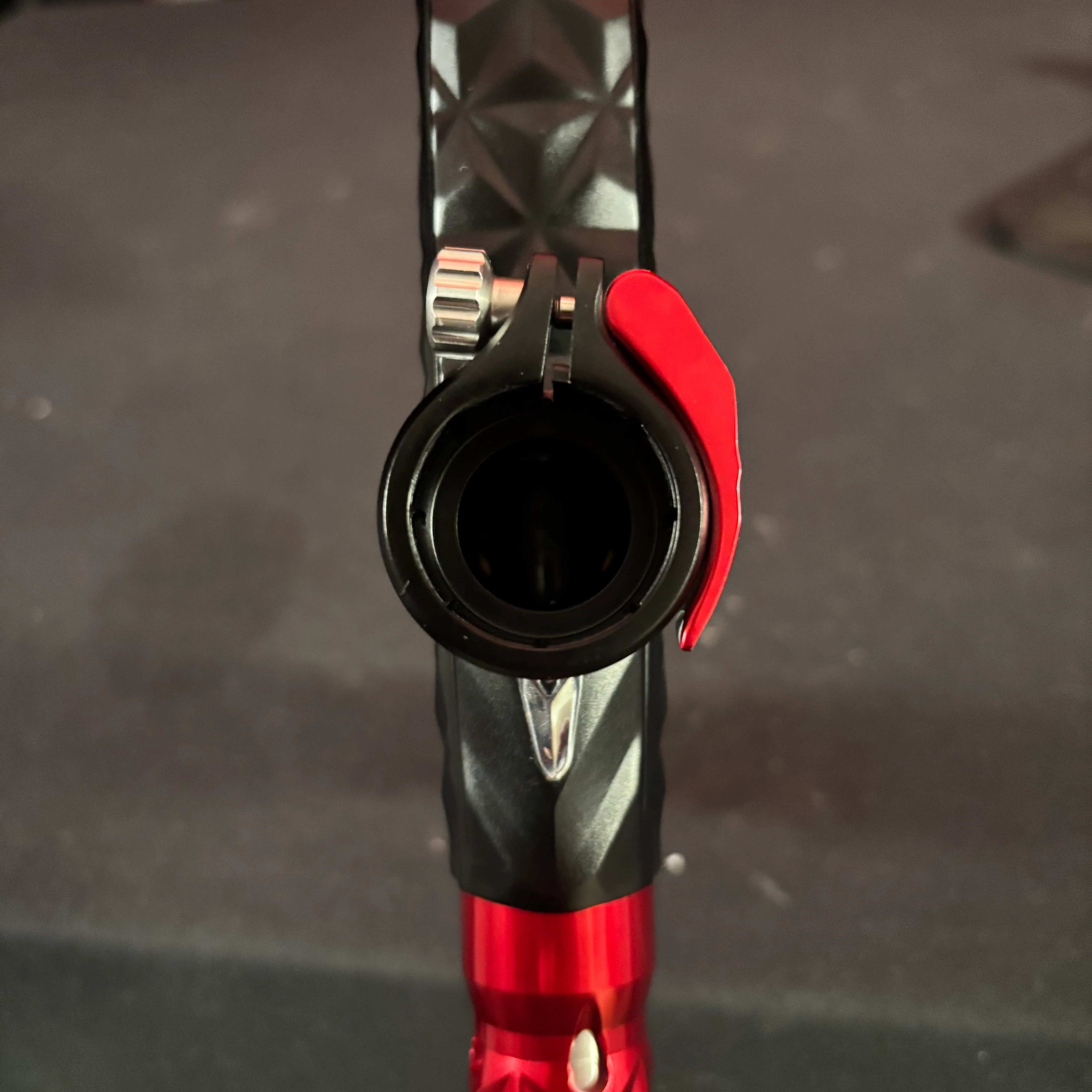 Used DLX LUXE "Adrenaline" TM40 Paintball Gun - Black/ Red - Image 9