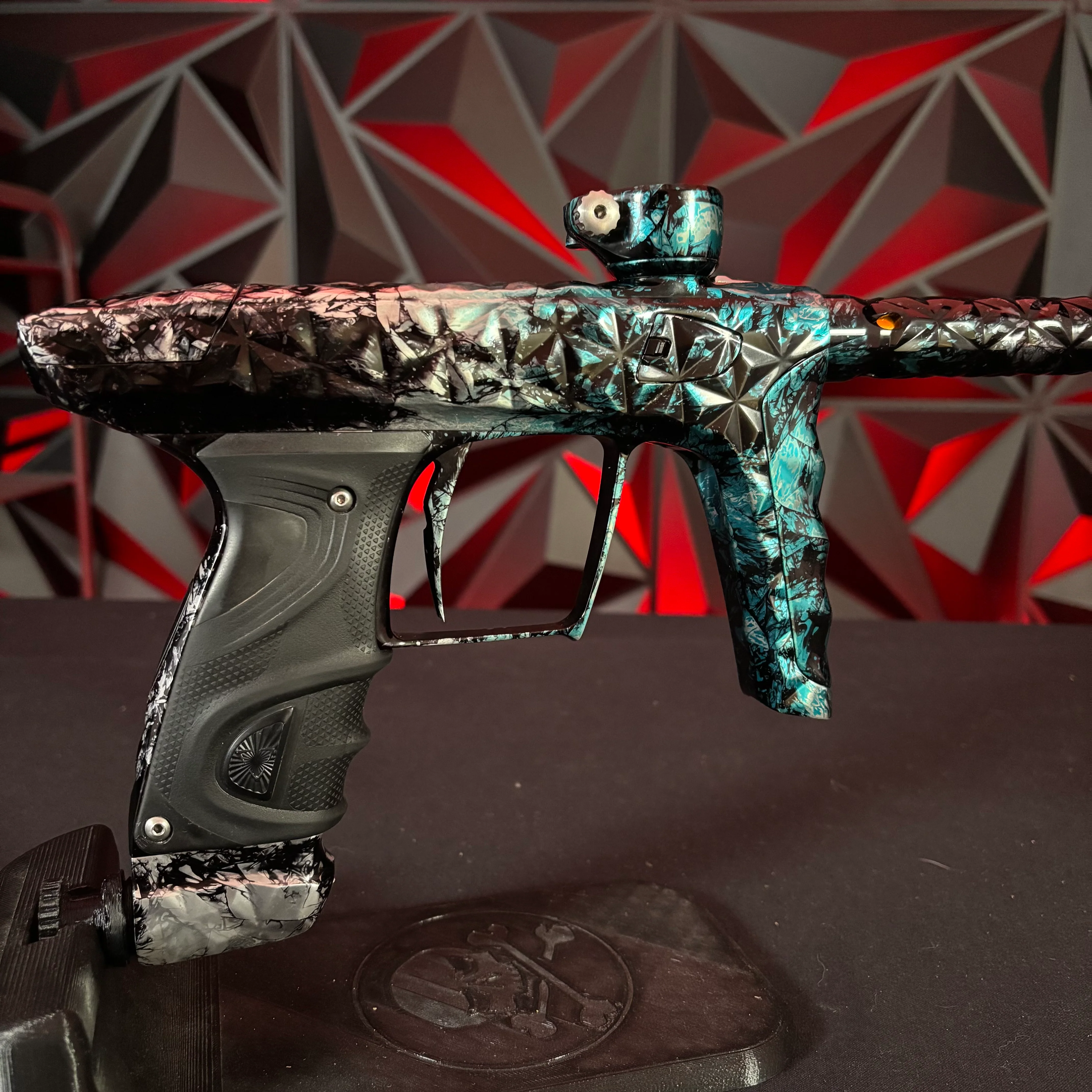 Used DLX LUXE "Adrenaline" TM40 Paintball Gun - Smokey Gem w/Matching Adrenaline Mech Frame - Image 2
