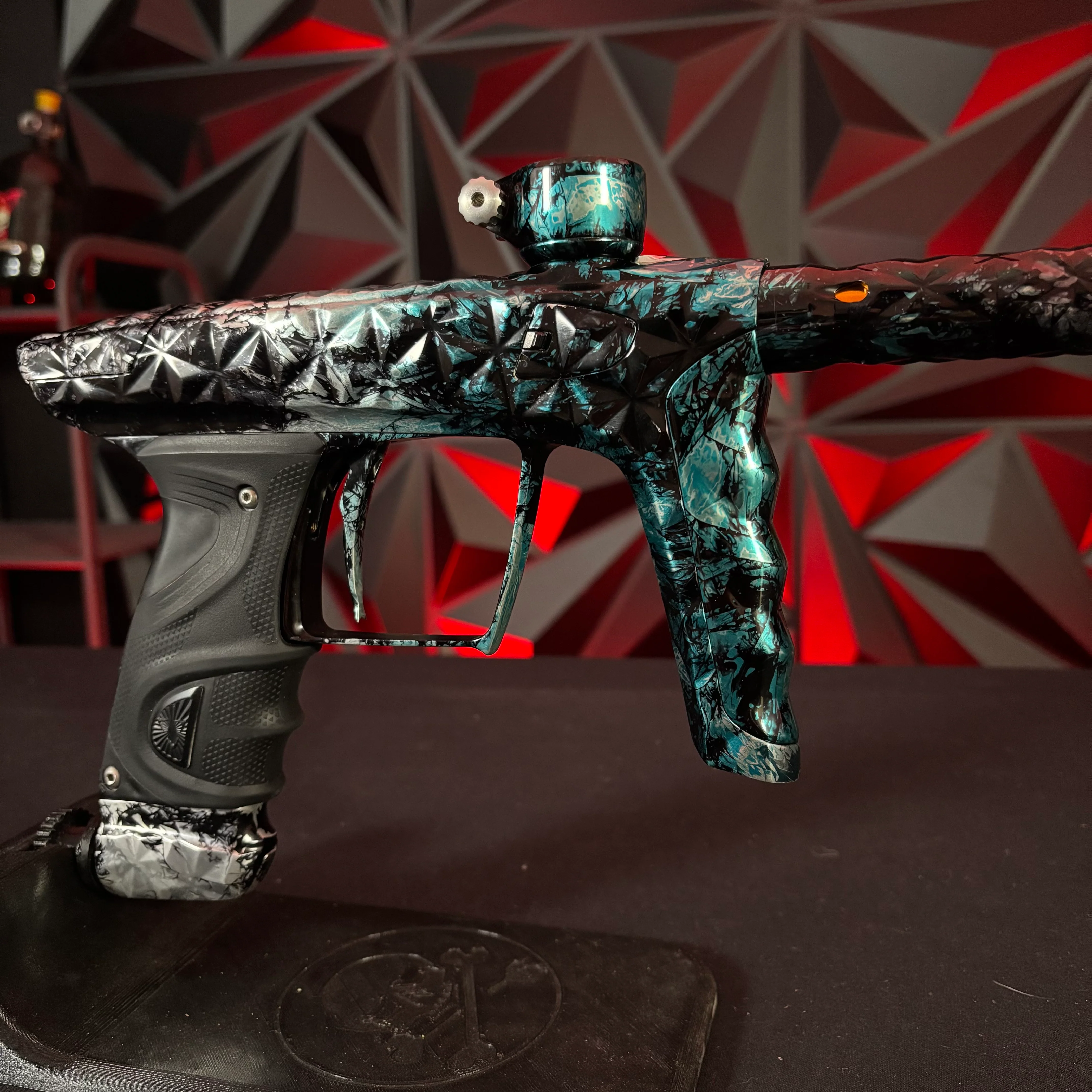 Used DLX LUXE "Adrenaline" TM40 Paintball Gun - Smokey Gem w/Matching Adrenaline Mech Frame - Image 4