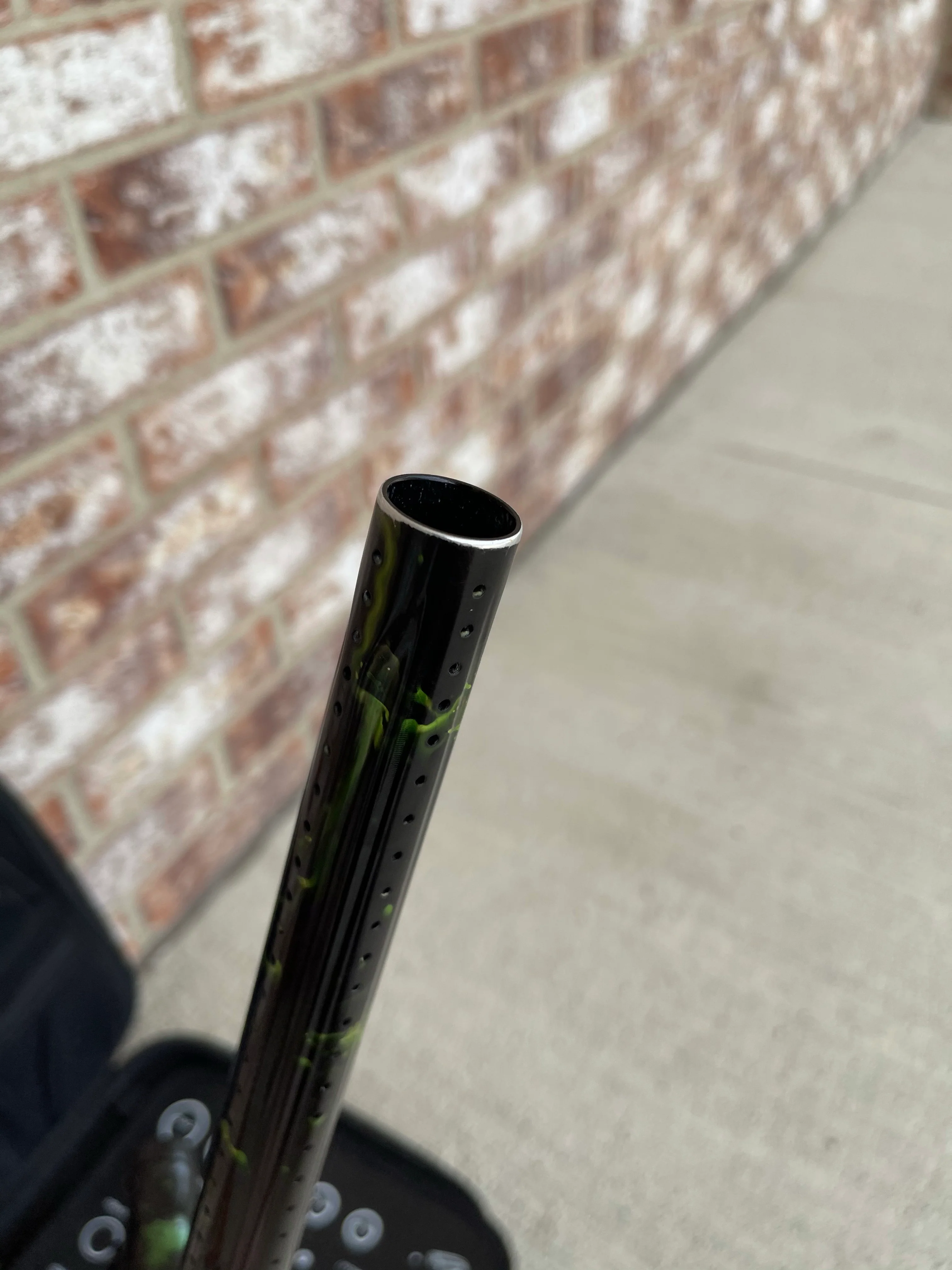 Used DLX Luxe Ice Paintball Gun - Acid Wash Green / Purple - Image 6
