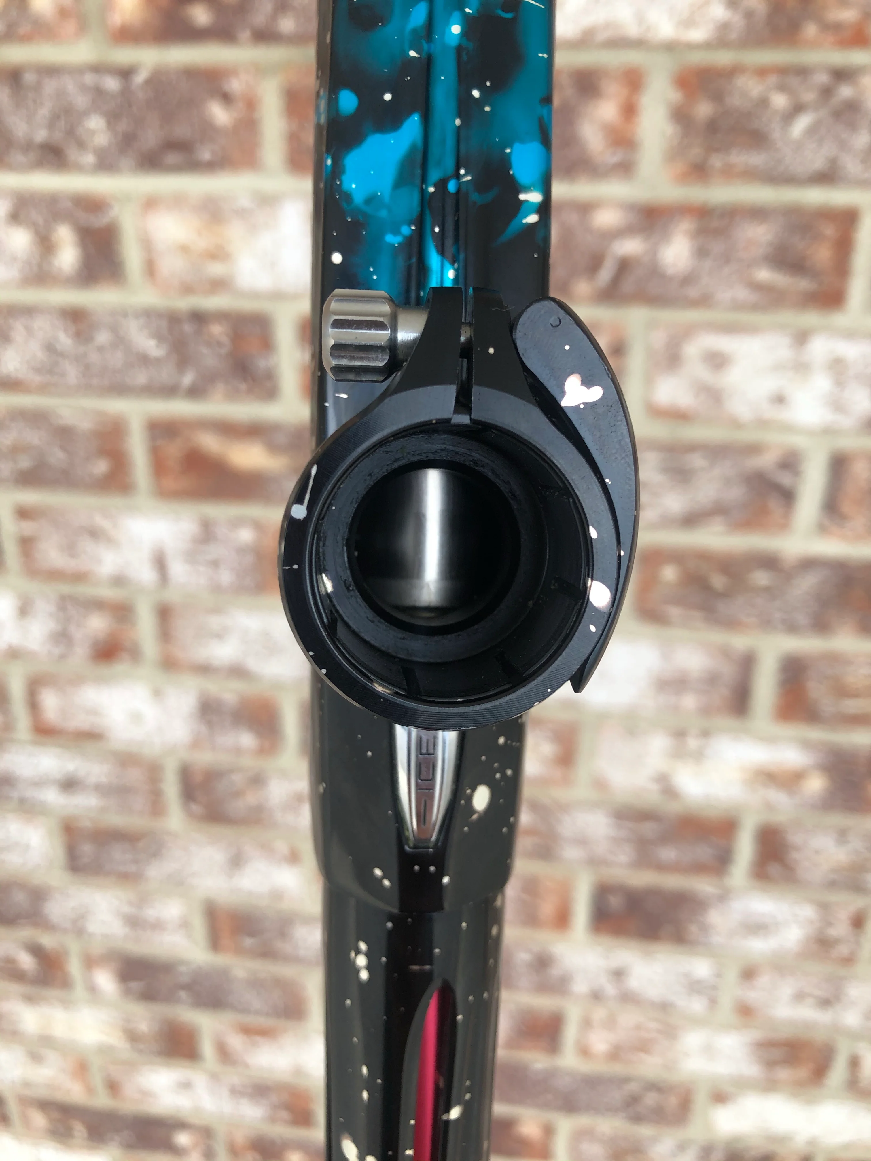Used DLX Luxe Ice Paintball Gun - Blue Galaxy - Image 5