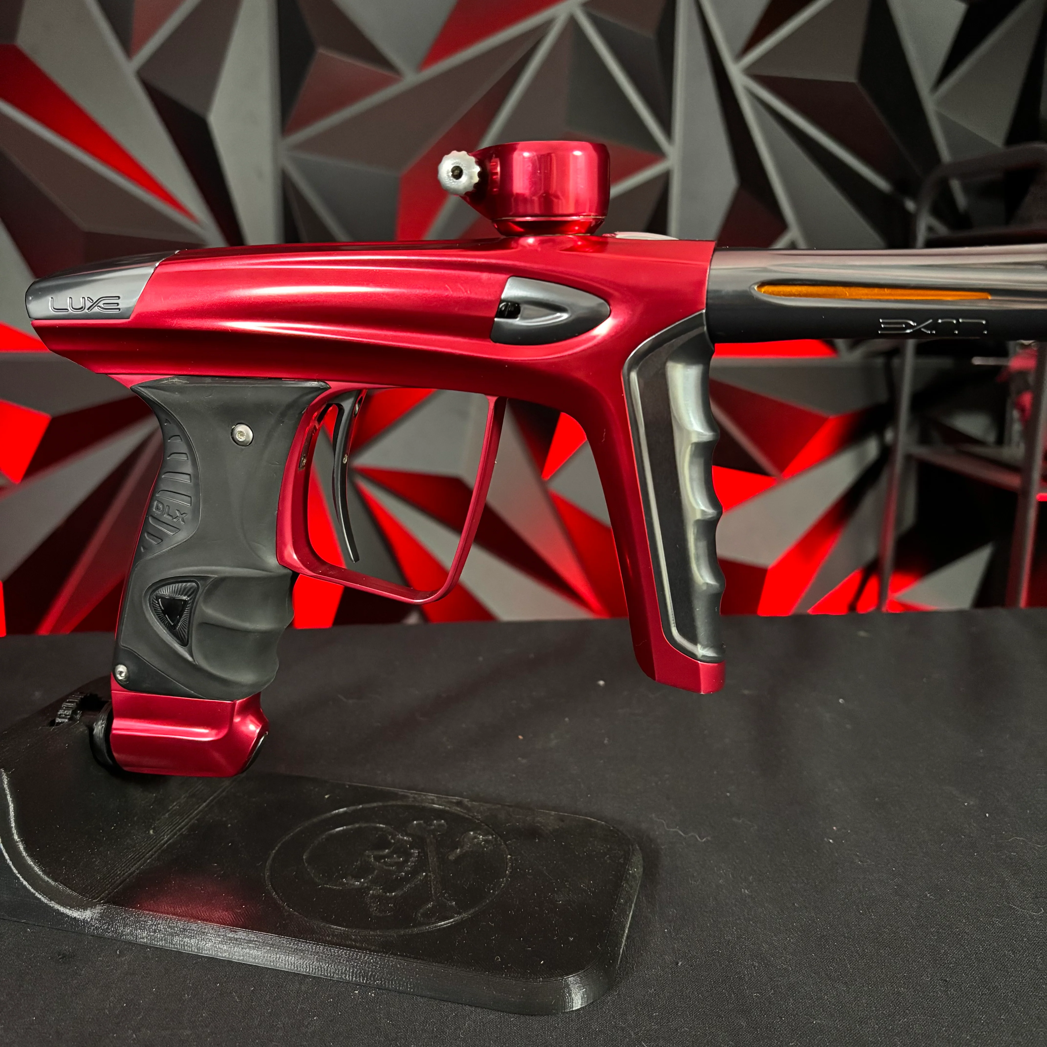 Used DLX Luxe Ice Paintball Gun - Red/ Pewter - Image 3