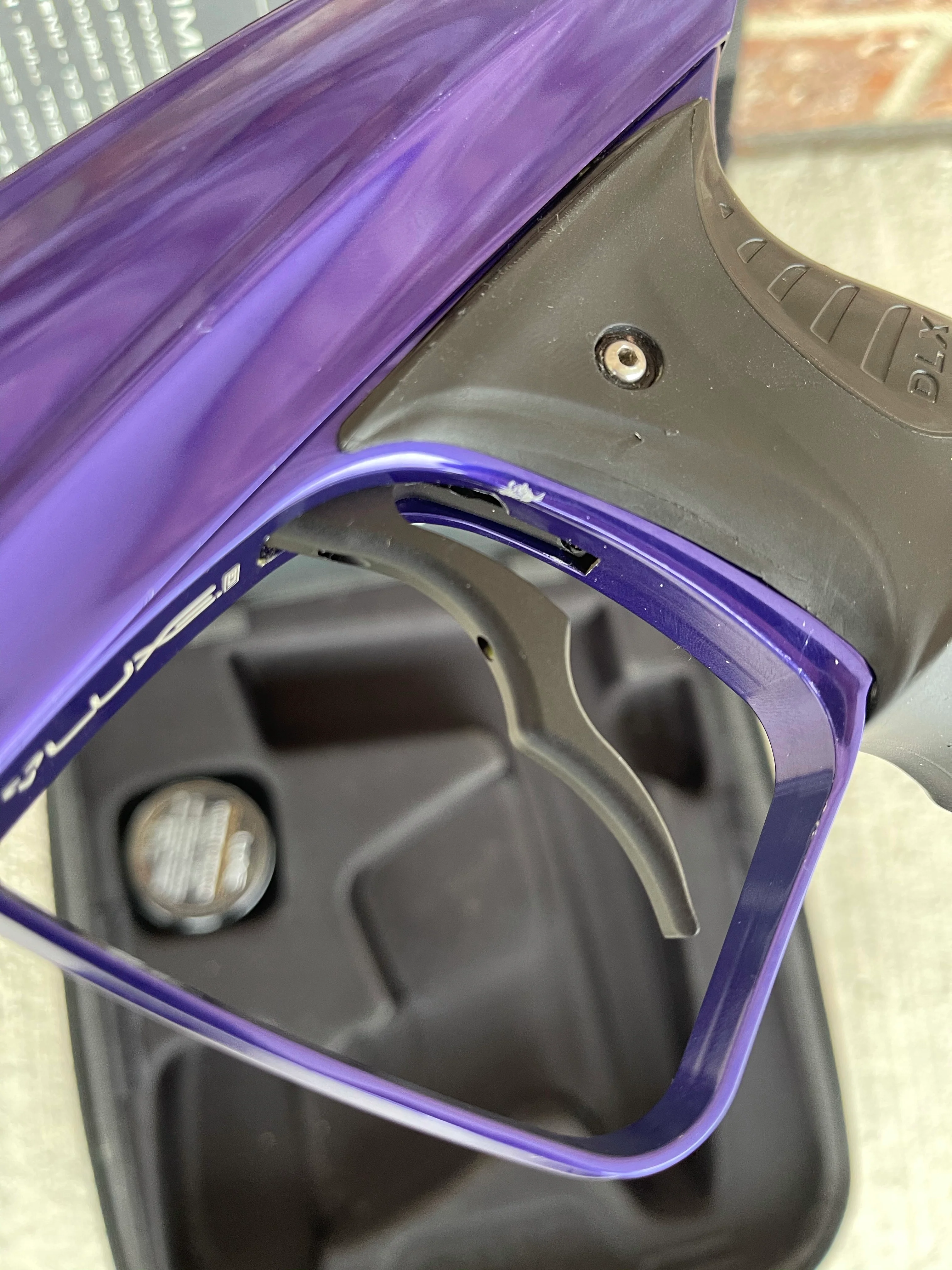 Used DLX Luxe Ice Paintball Gun - Gloss/Purple - Image 7