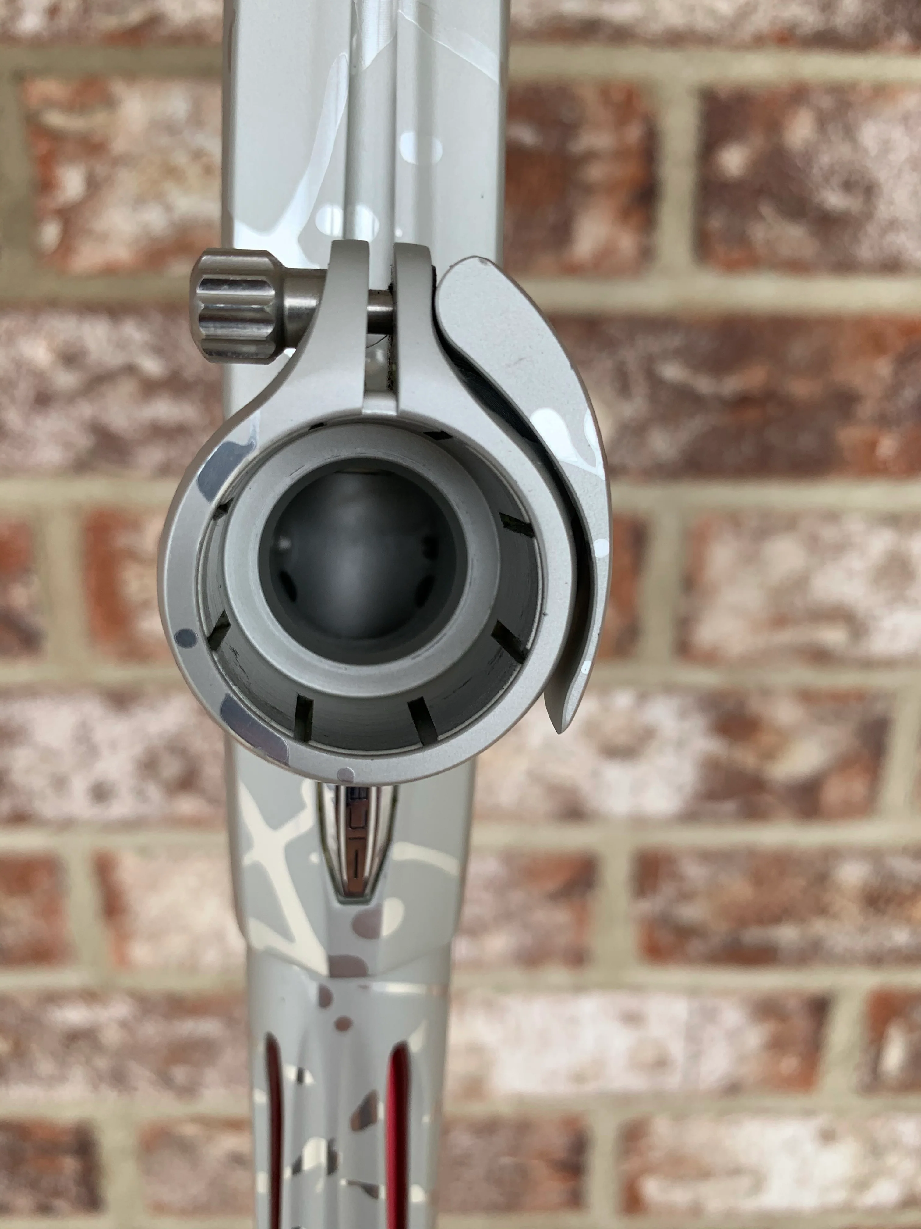 Used DLX Luxe Ice Paintball Gun - Silver 3D Splash - Image 7