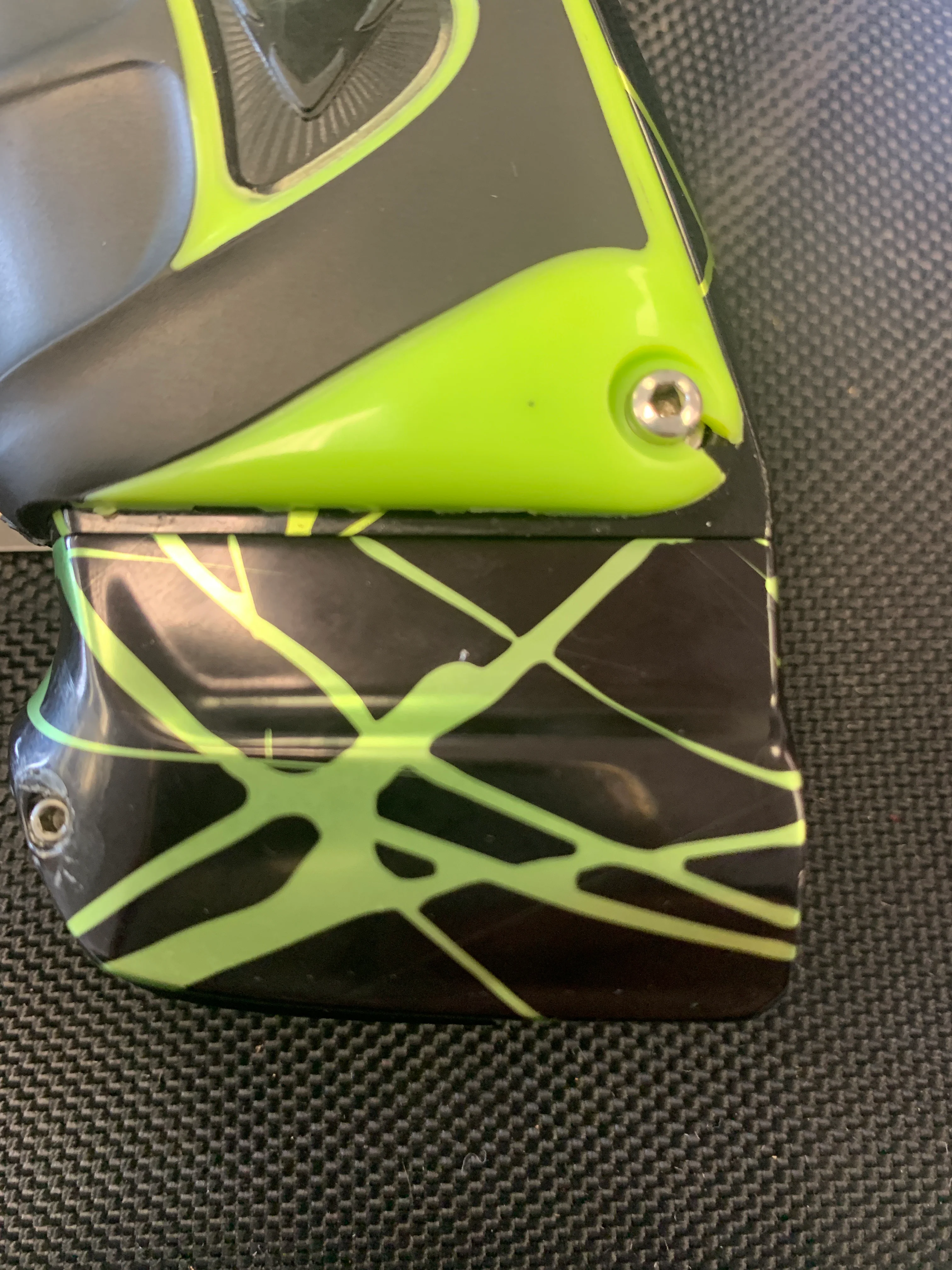 Used Smart Parts DLX Luxe Ice Paintball Marker- Black/Lime 3D Splash - Image 6