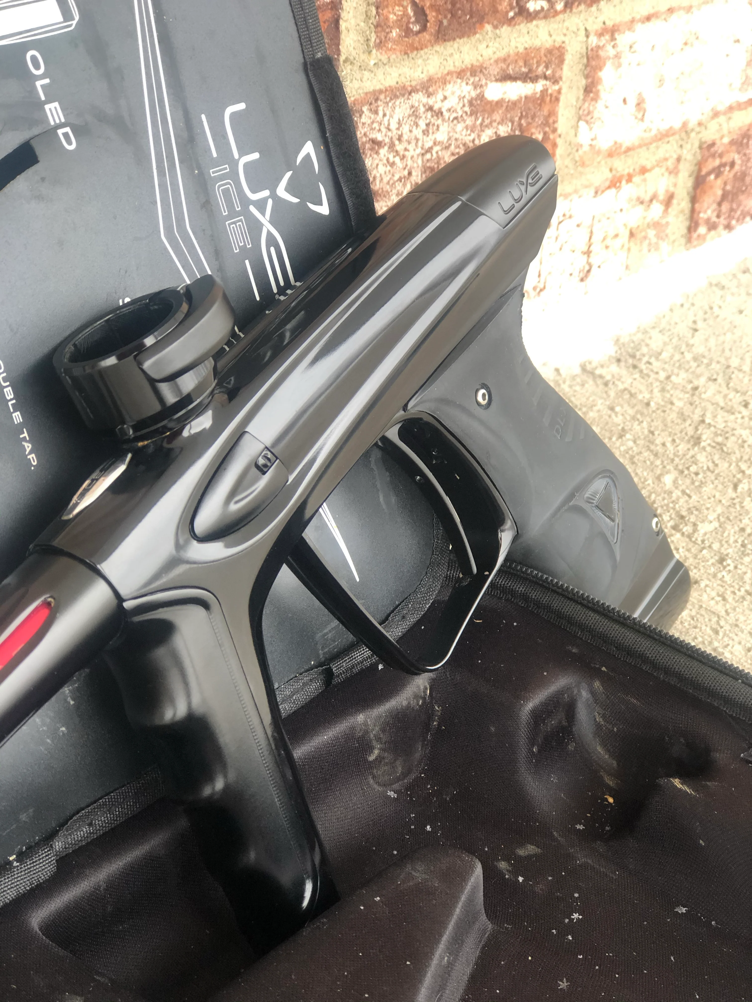 Used DLX Luxe Ice Paintball Marker - Gloss Black/Dust Black - Image 6