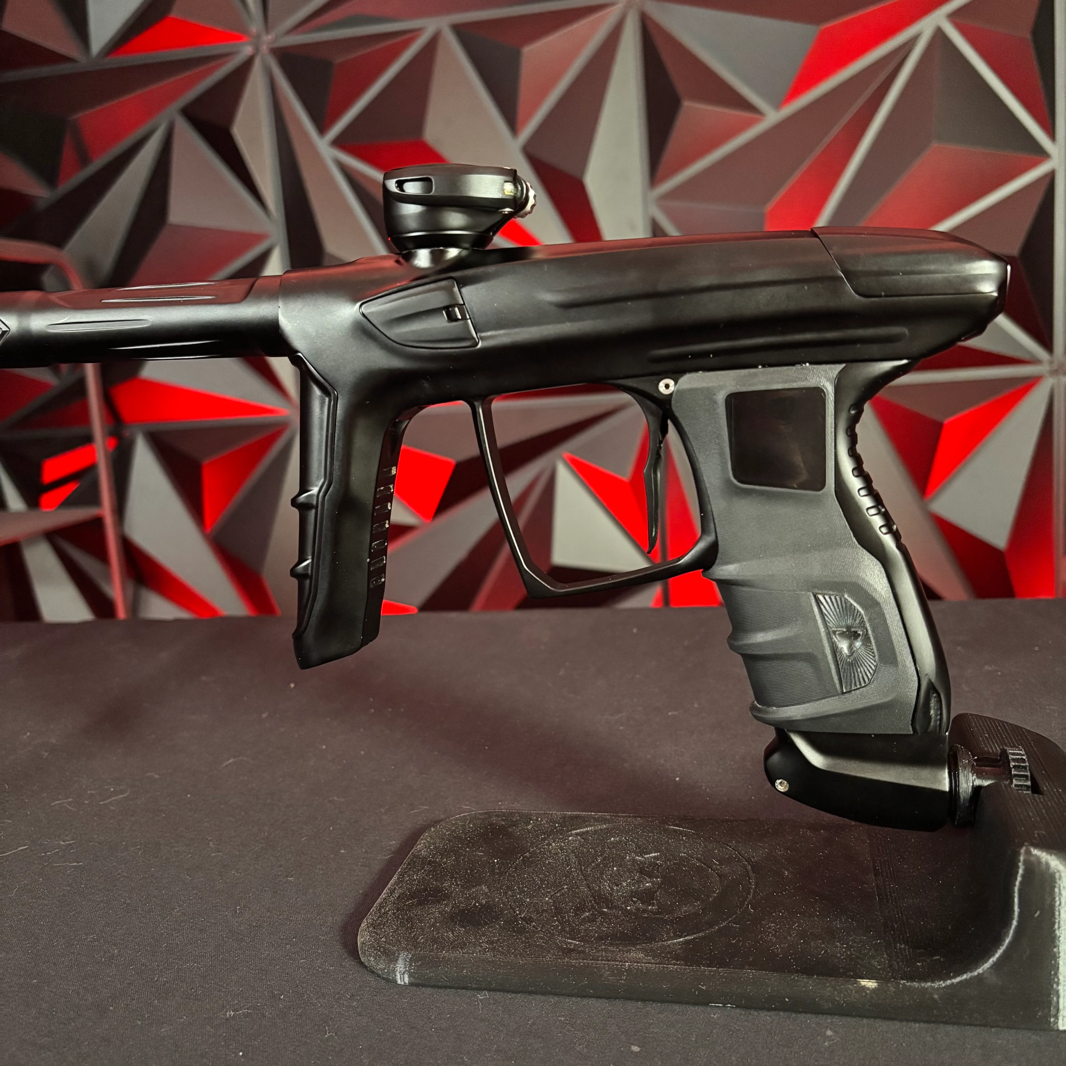 Used DLX Luxe IDOL Paintball Gun - Dust Black w/New Grips w/Silver Feedback Screw - Image 3