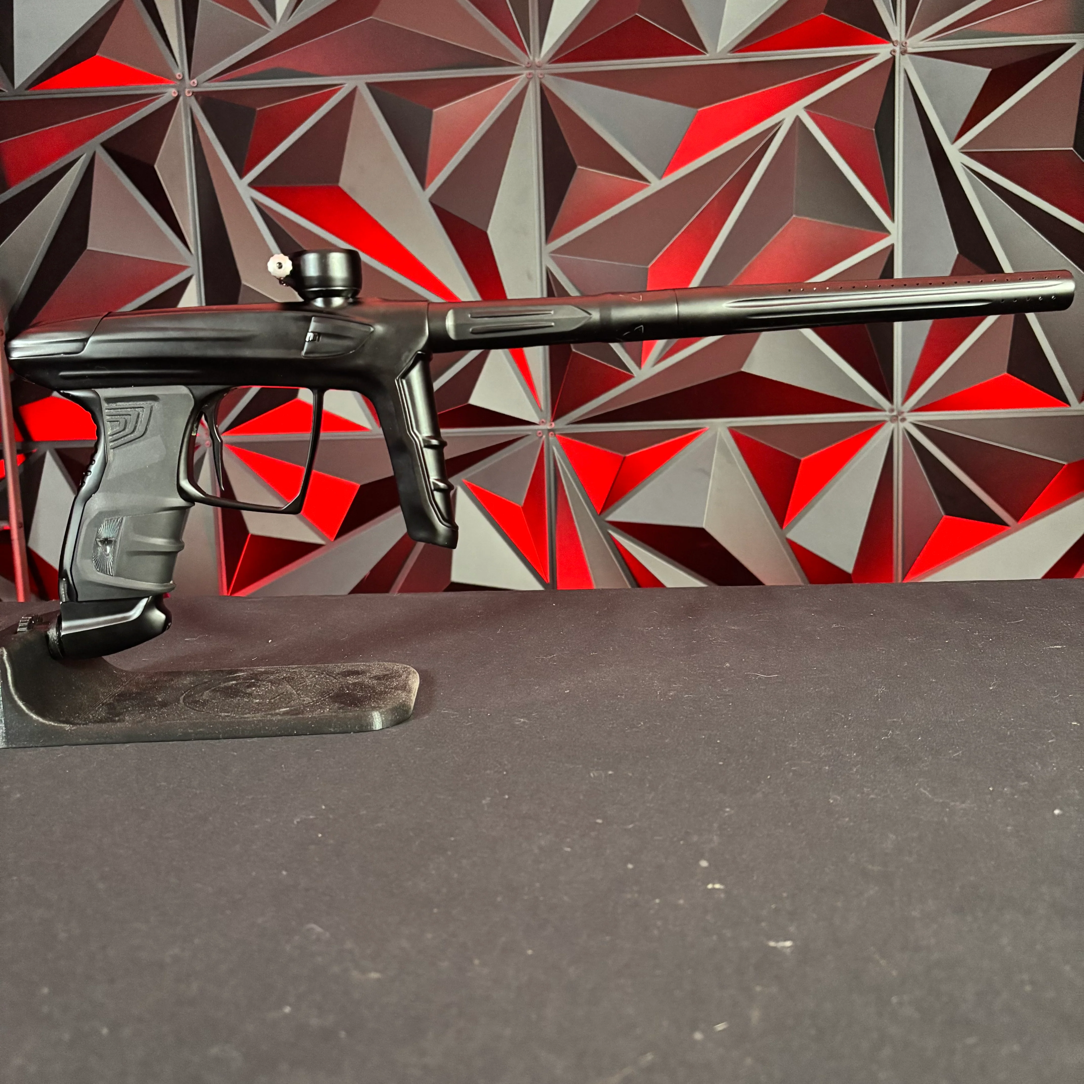 Used DLX Luxe IDOL Paintball Gun - Dust Black w/New Grips w/Silver Feedback Screw - Image 6