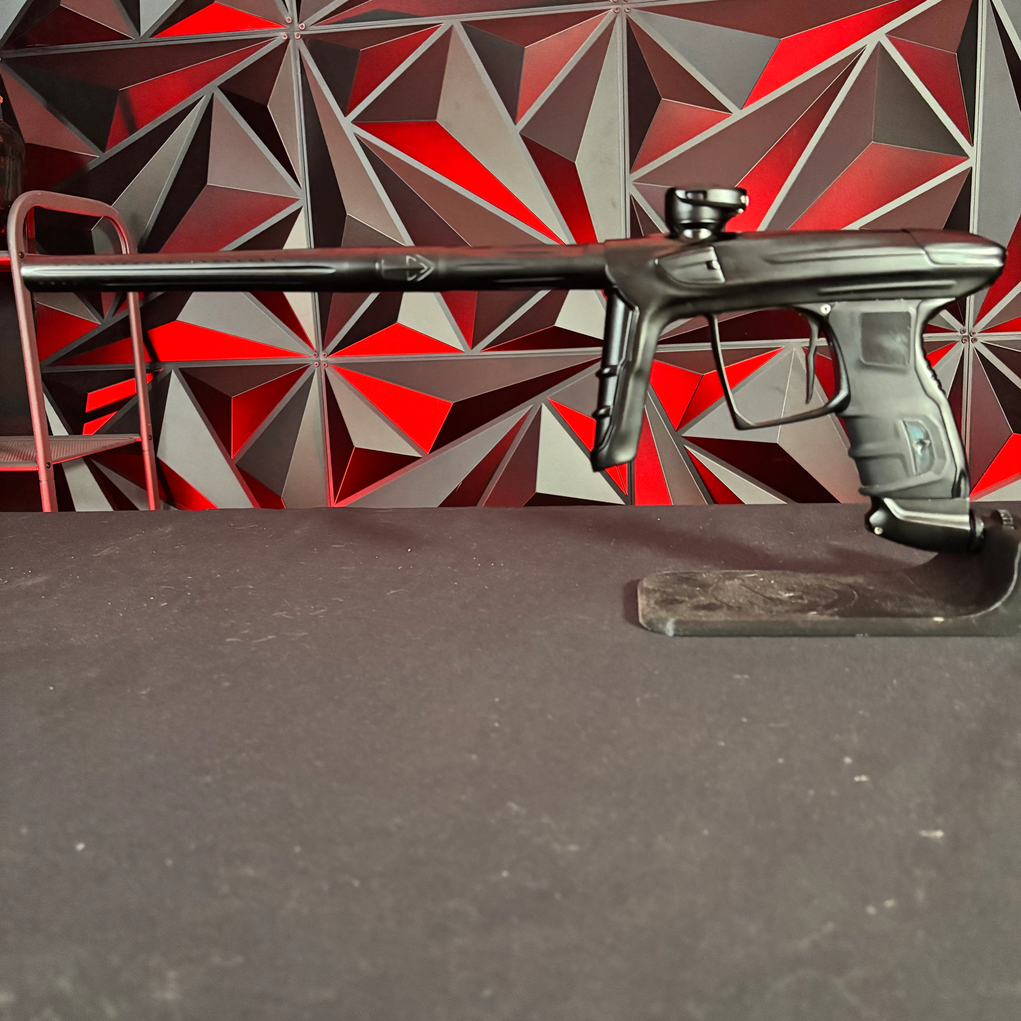 Used DLX Luxe IDOL Paintball Gun - Dust Black w/New Grips w/Silver Feedback Screw - Image 7