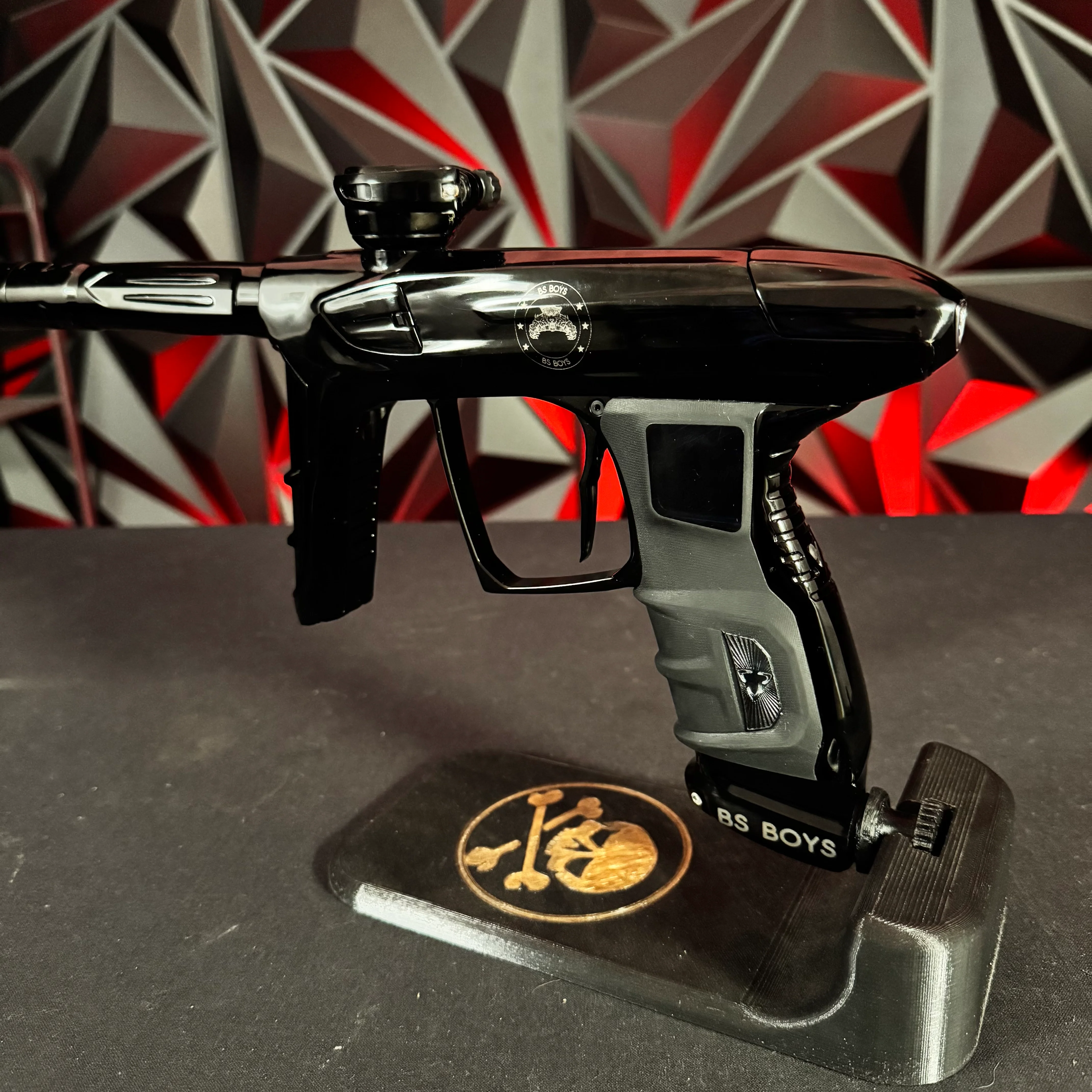 Used DLX Luxe IDOL Paintball Gun - Polished Black - Laser Engraved BS Boys - Image 3
