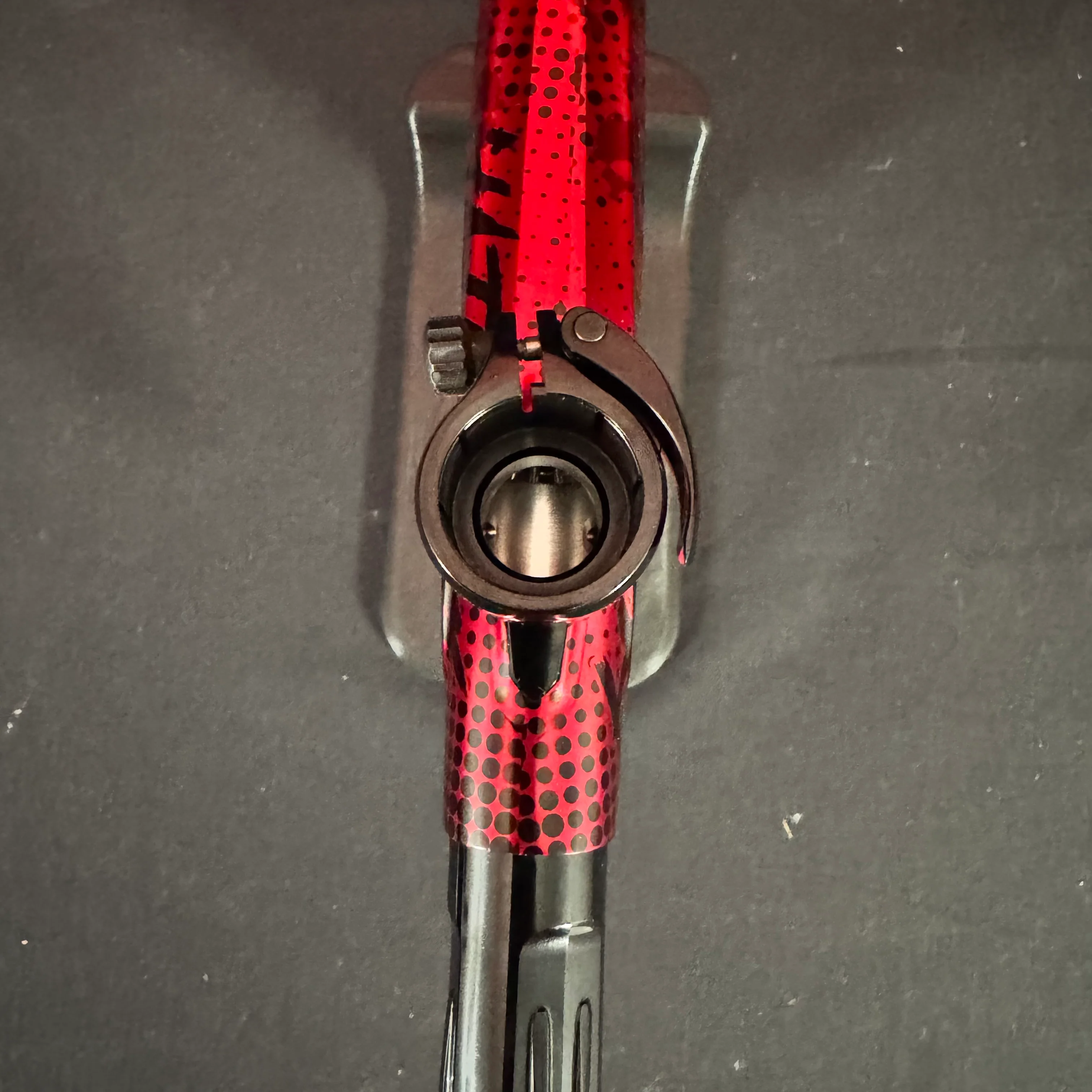 Used DLX Luxe IDOL Paintball Gun - Polished Red/Polished Black Limited Edition HATE - Image 11