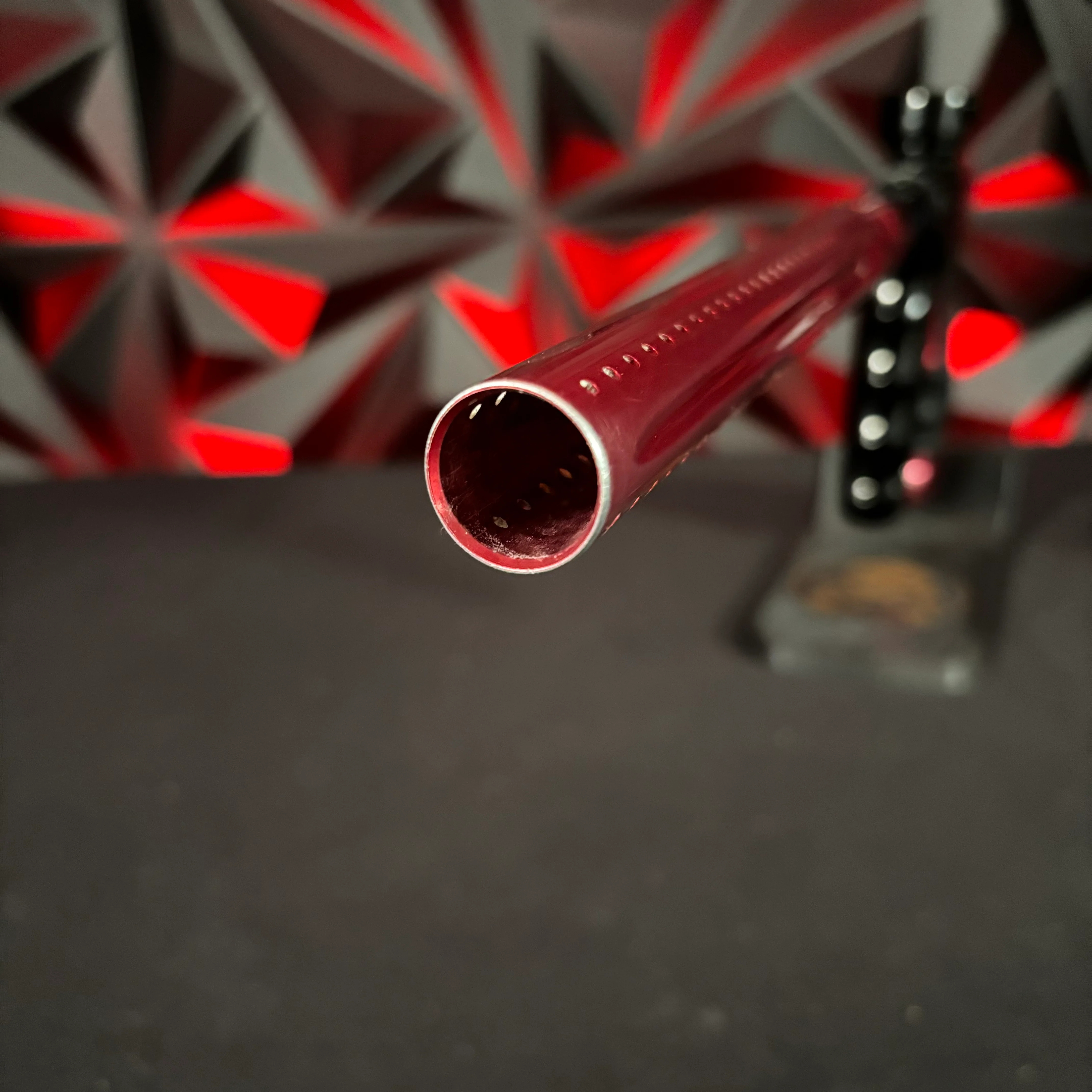 Used DLX Luxe "Project" TM40 Paintball Gun - Red/Black Fade w/Matching Mech Frame - Image 12