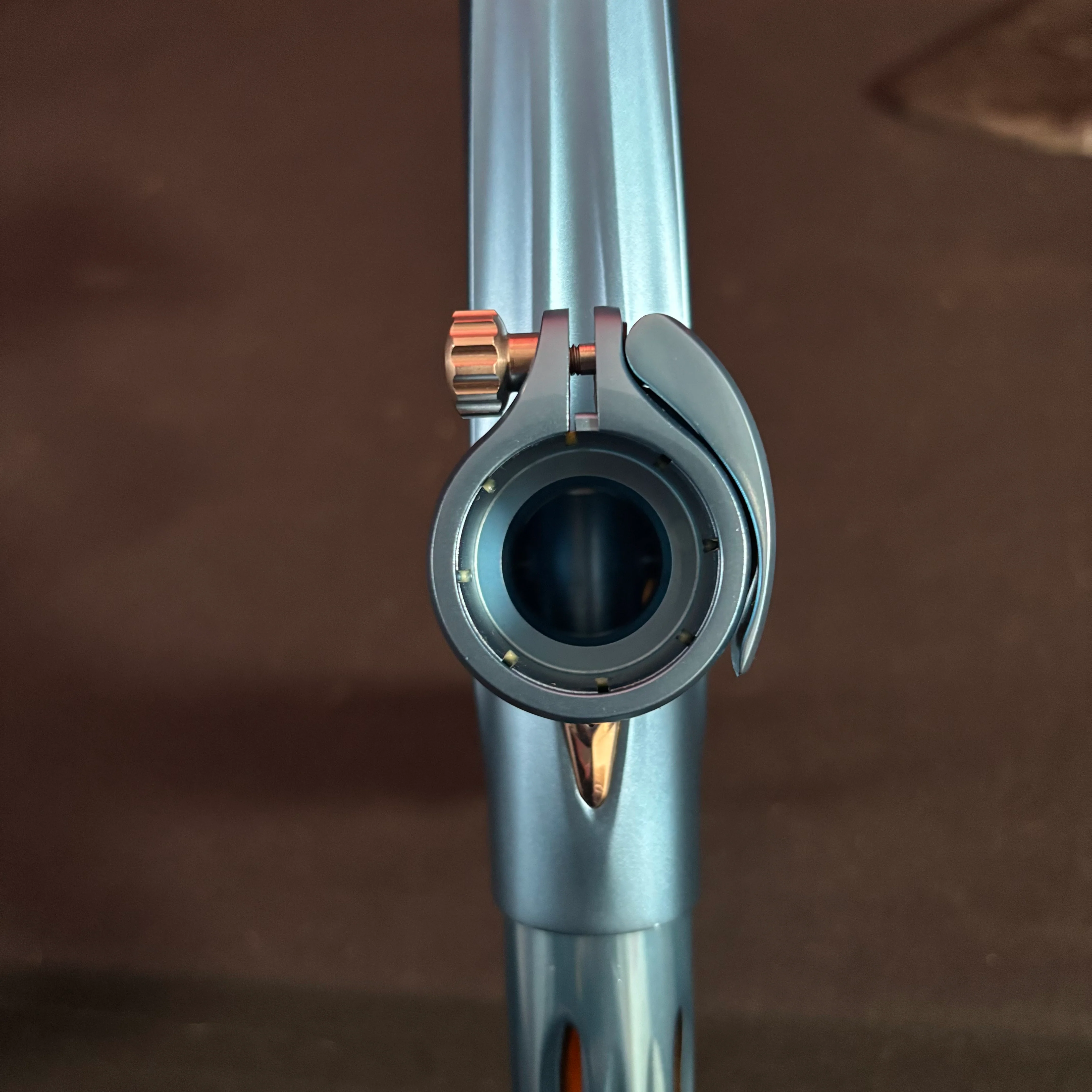 Used DLX Luxe TM40 Paintball Gun - Dust Blue/Polished Blue - Image 10