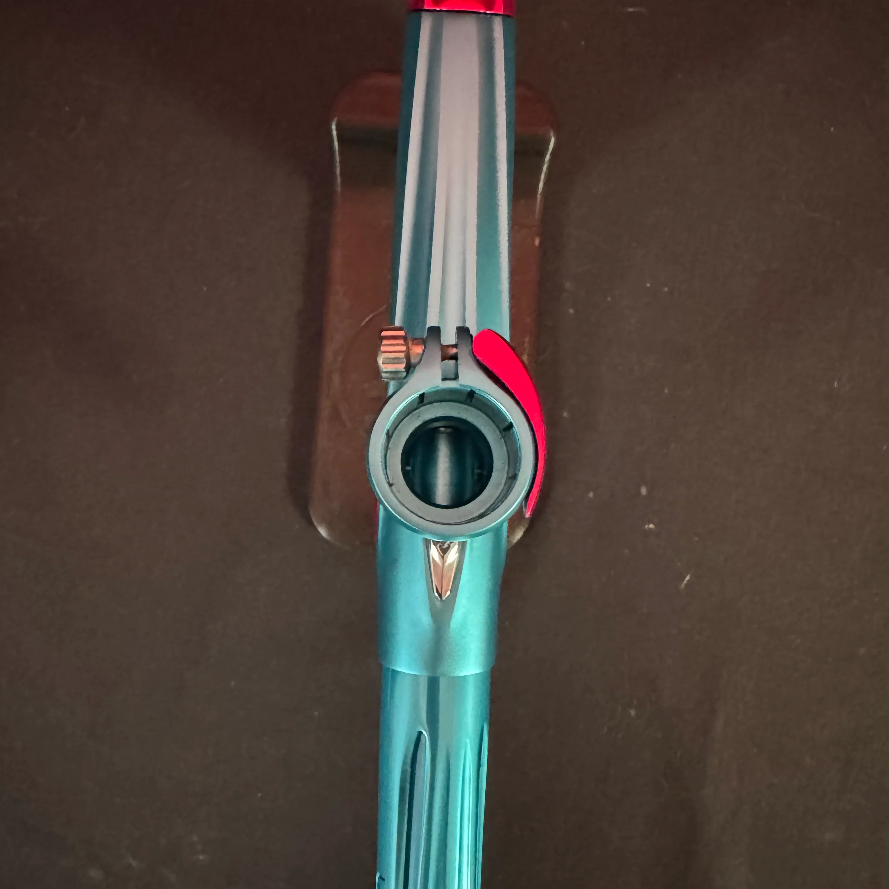 Used DLX Luxe TM40 Paintball Gun - Dust Blue / Polished Pink - Image 9