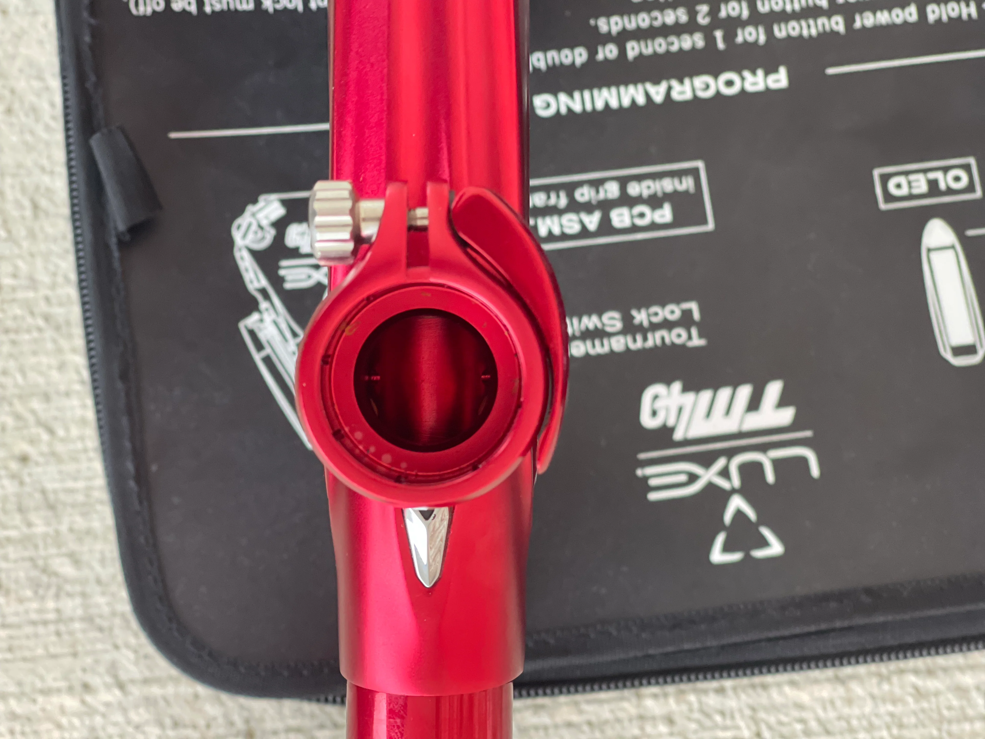 Used DLX Luxe TM40 Paintball Gun - Dust Red / Gloss Red - Image 7