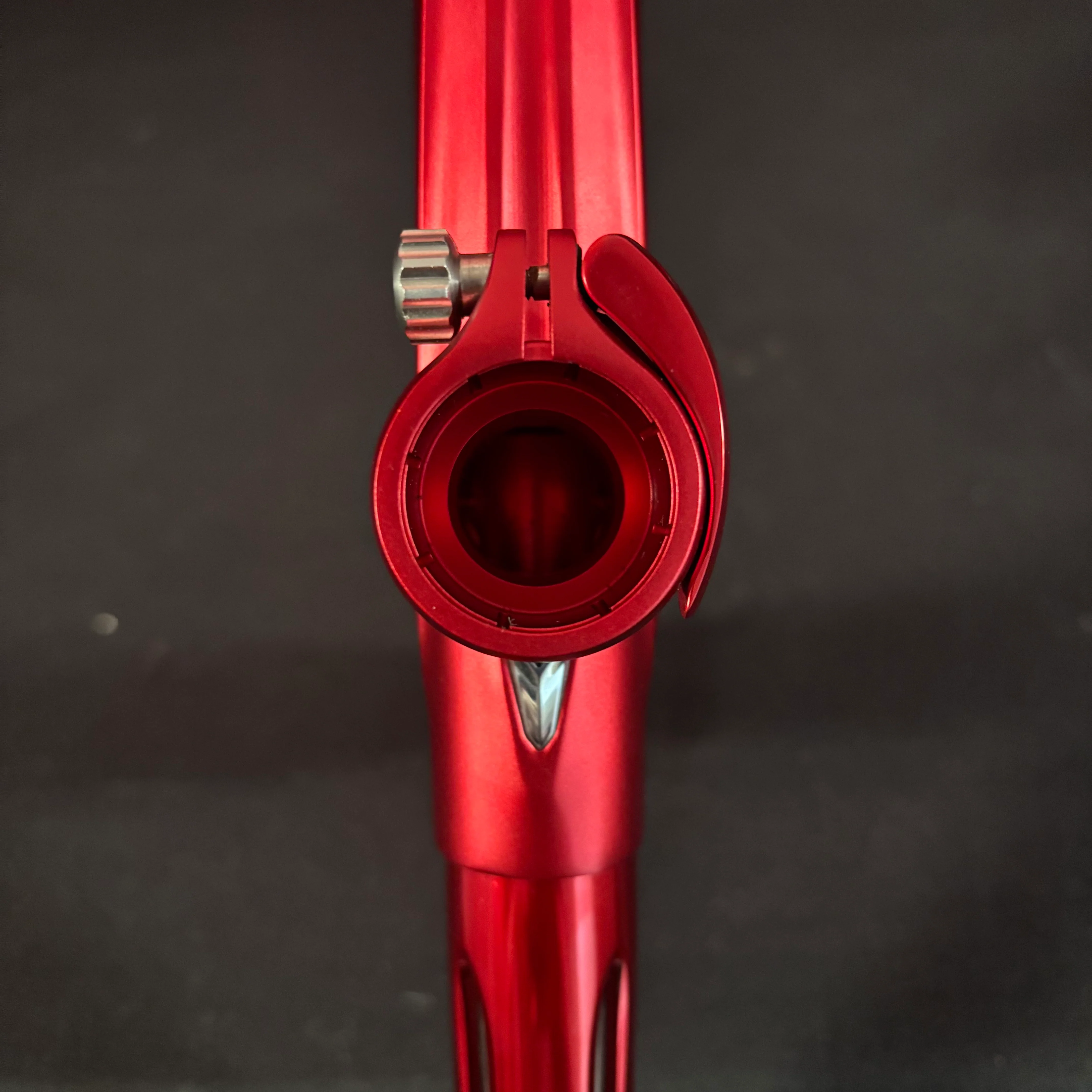 Used DLX Luxe TM40 Paintball Gun - Dust Red / Gloss Red w/Infamous Deuce Trigger - Image 9