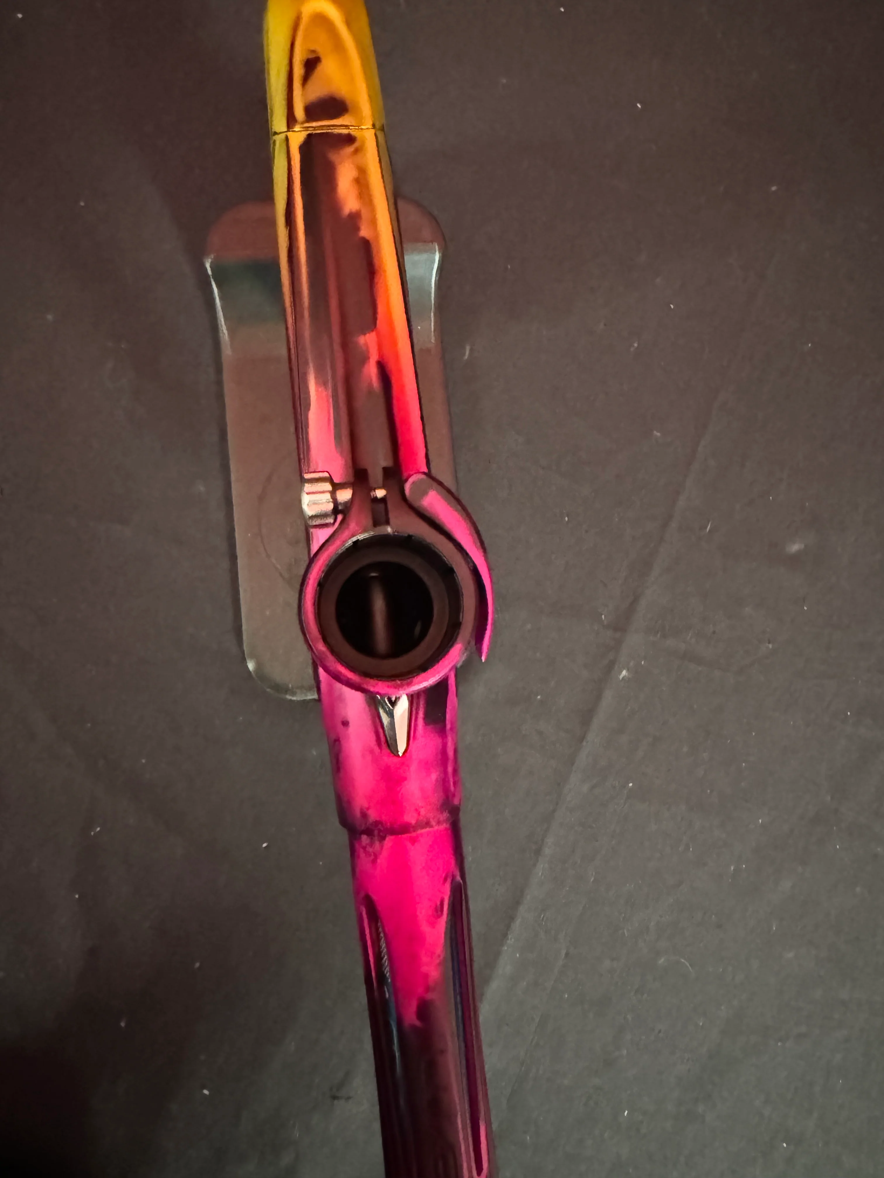 Used DLX Luxe TM40 Paintball Gun - LE Dust Pink/Yellow Smear - Image 9