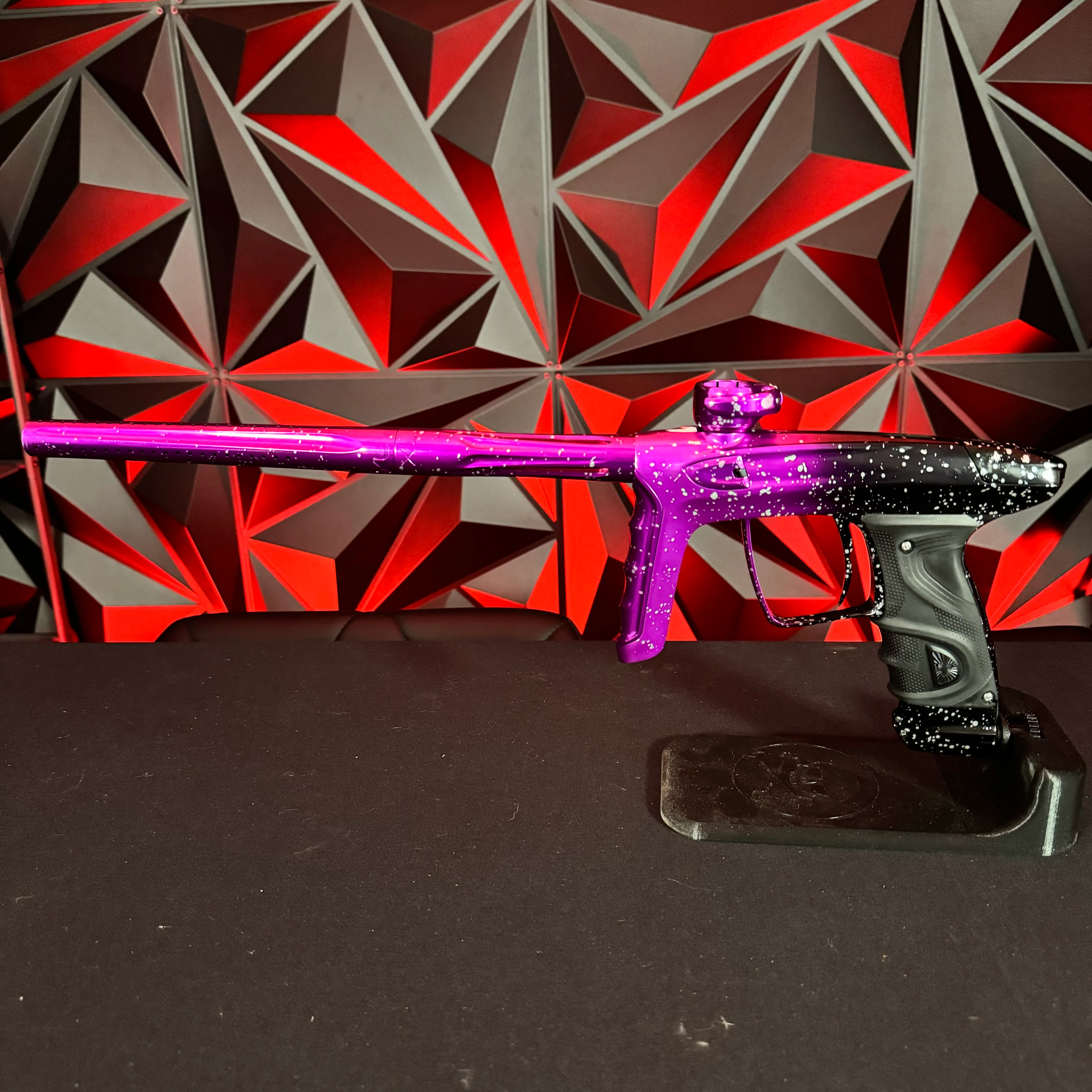 Used DLX Luxe TM40 Paintball Gun - LE Nebula Speckled Black/Purple Fade - Image 7
