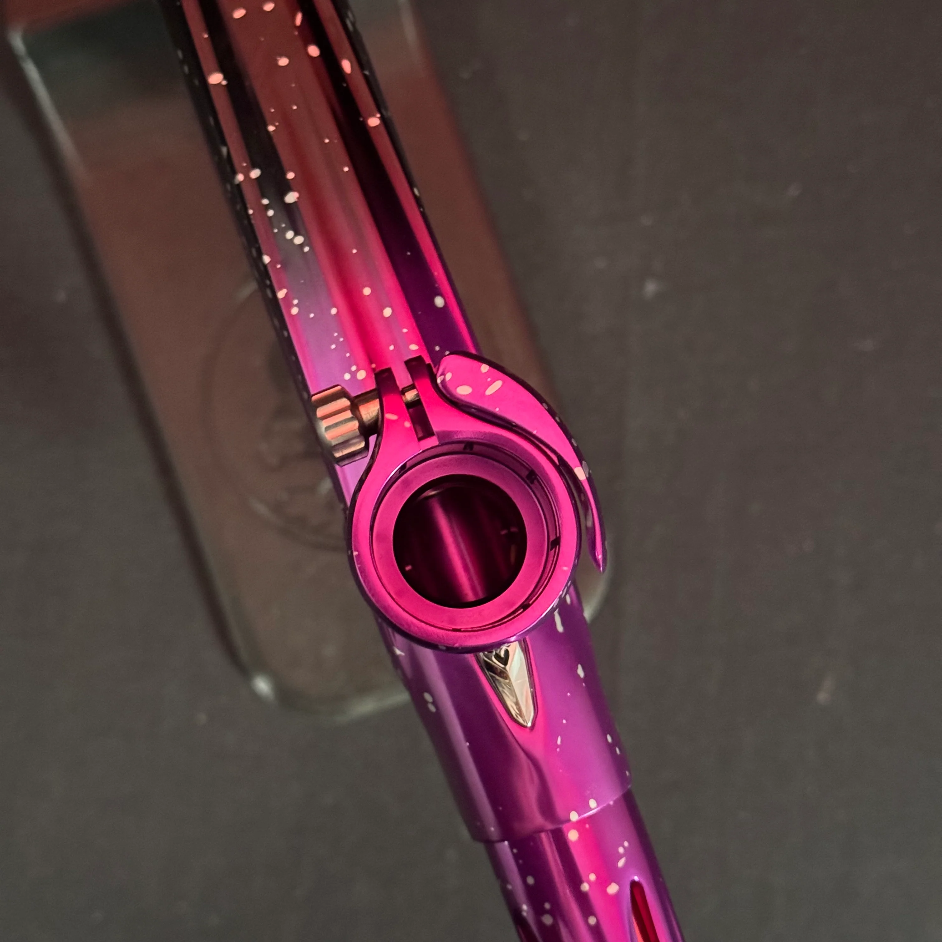 Used DLX Luxe TM40 Paintball Gun - LE Nebula Speckled Black/Purple Fade - Image 9