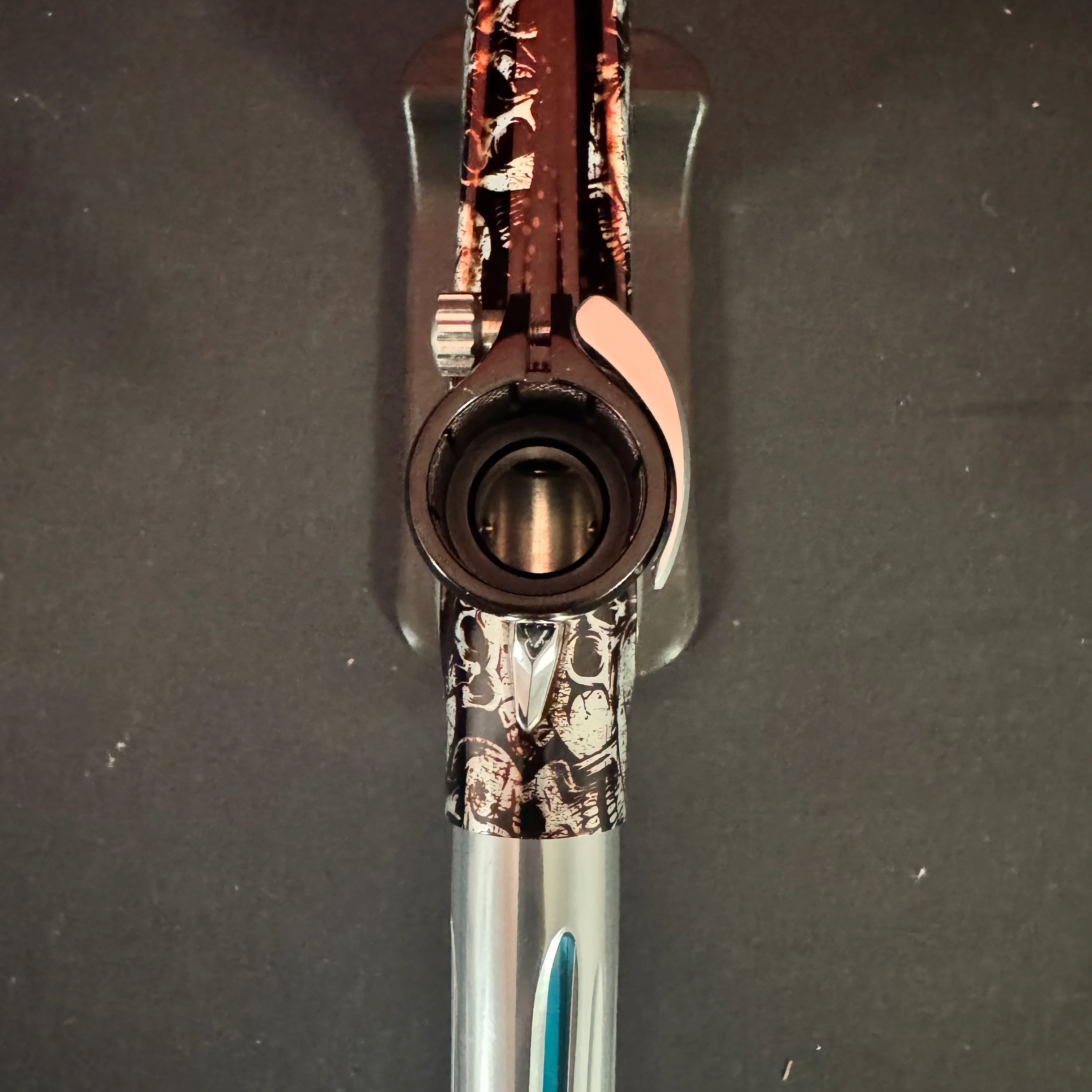 Used DLX Luxe TM40 Paintball Gun - Limited Edition Damage Skulls w/Infamous Deuce Trigger - Image 11