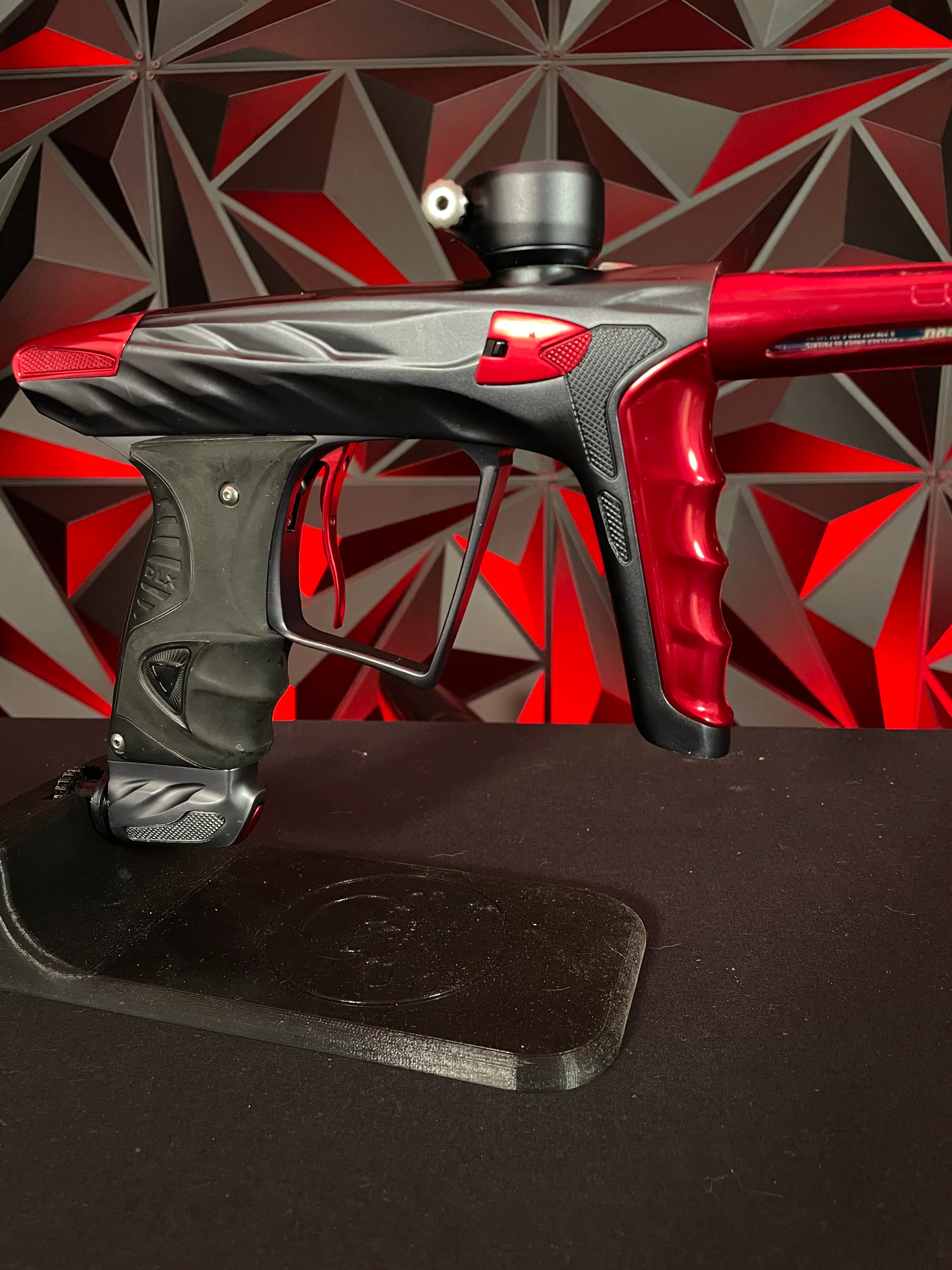 Used DLX Luxe X A51 Paintball Gun - Pewter/ Red - Image 3
