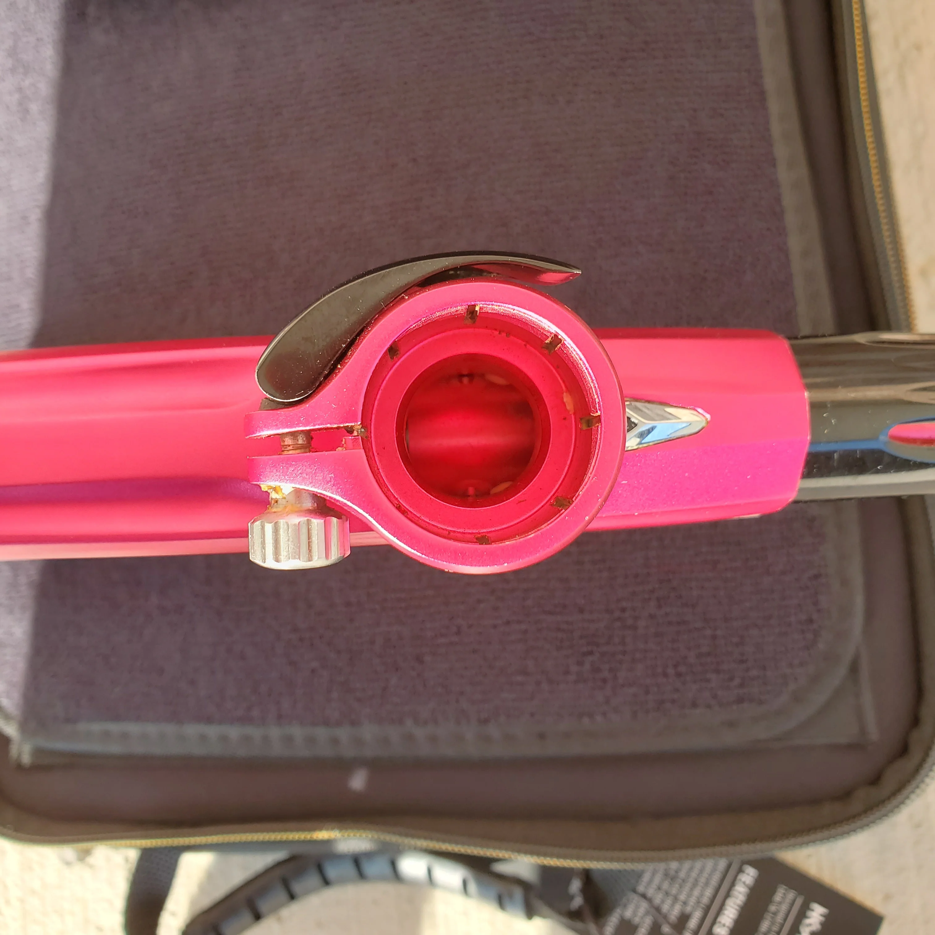 Used DLX Luxe X Paintball Gun - Dust Pink / Gloss Black - Image 7