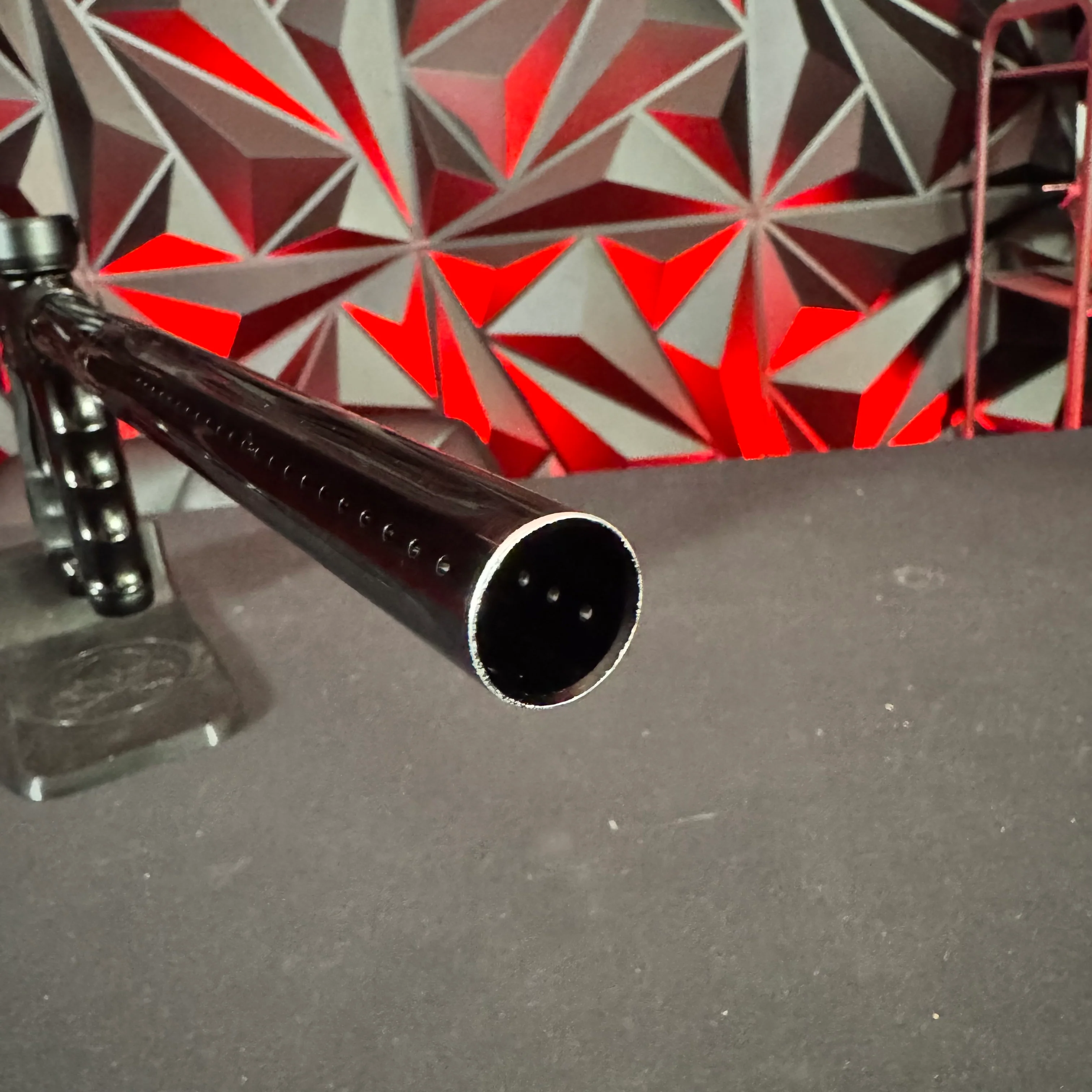 Used DLX Luxe X Paintball Gun - Dust Black/Gloss Black w/ Gloss Black Freak XL Barrel & Infamous Deuce Trigger - Image 10