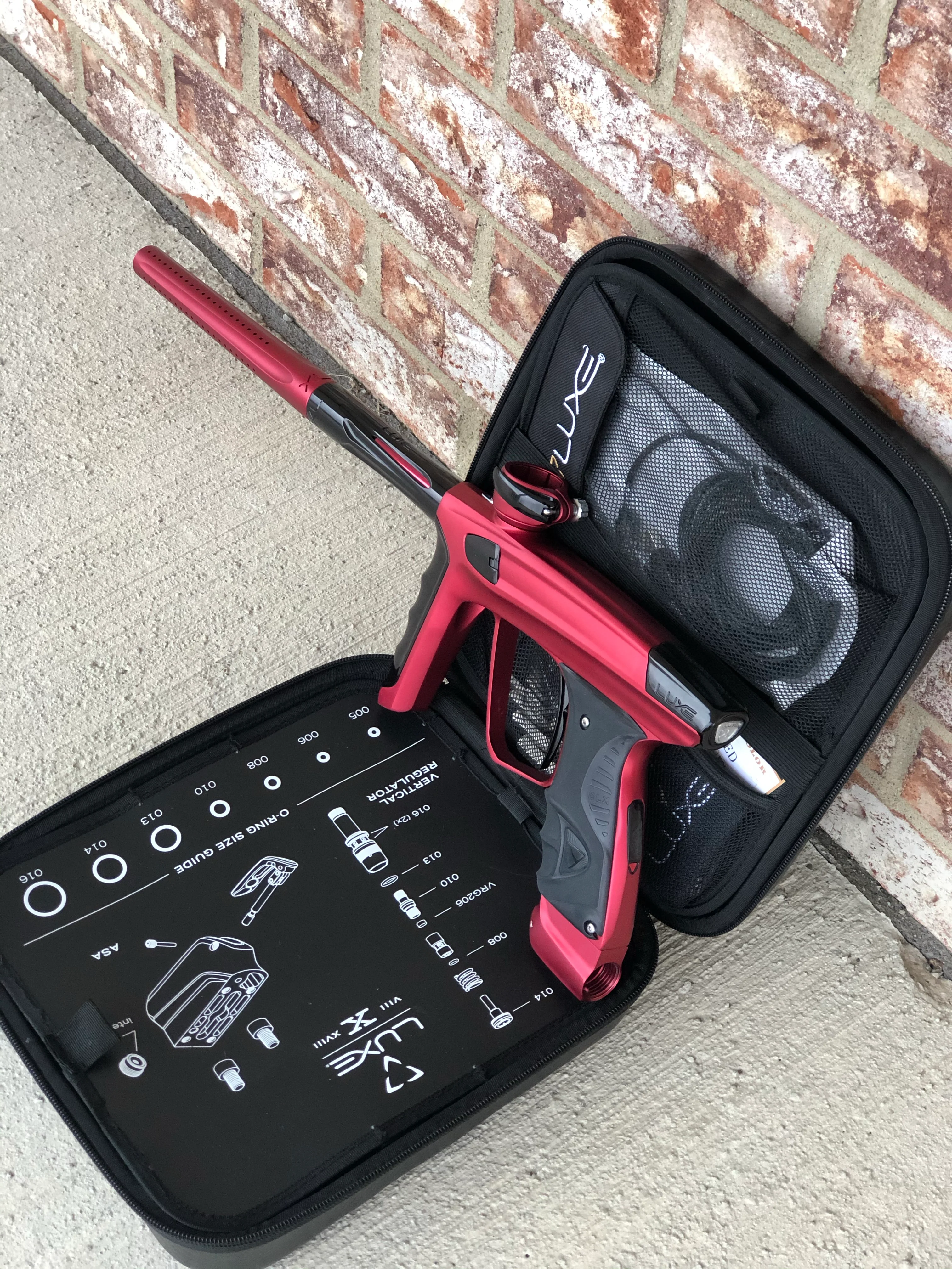 Used DLX Luxe X Paintball Gun - Dust Red - Image 2