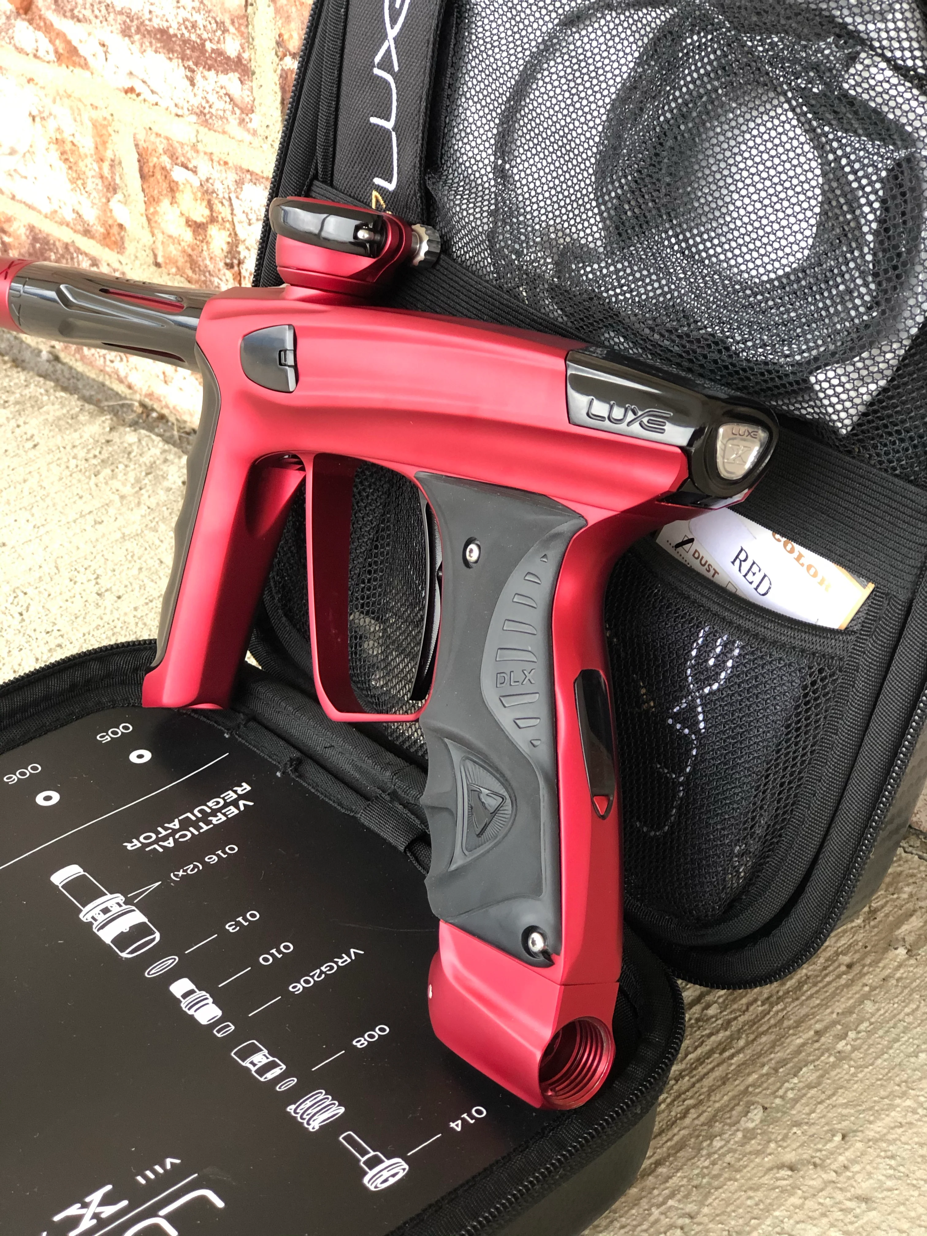 Used DLX Luxe X Paintball Gun - Dust Red - Image 3