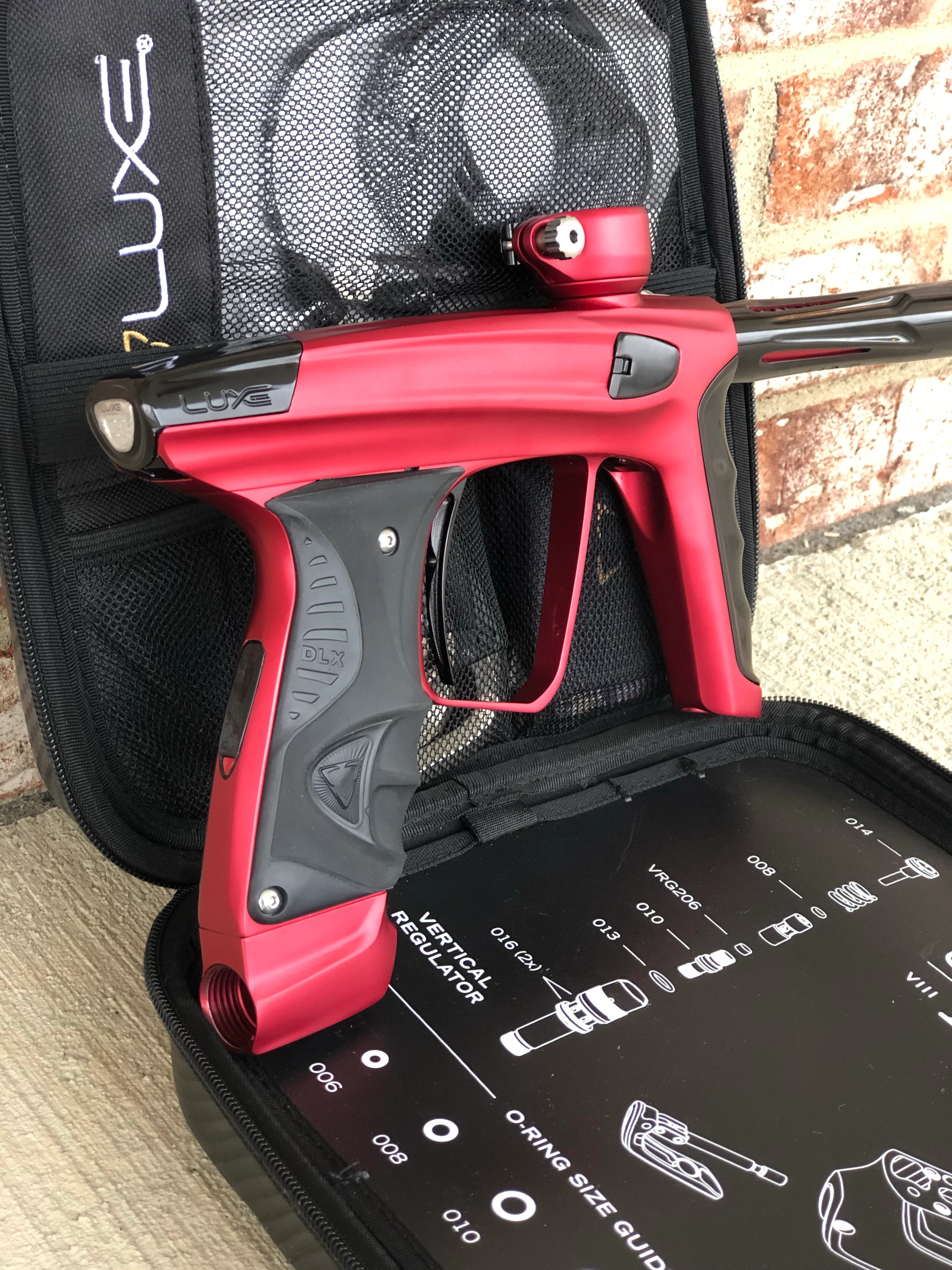 Used DLX Luxe X Paintball Gun - Dust Red - Image 4