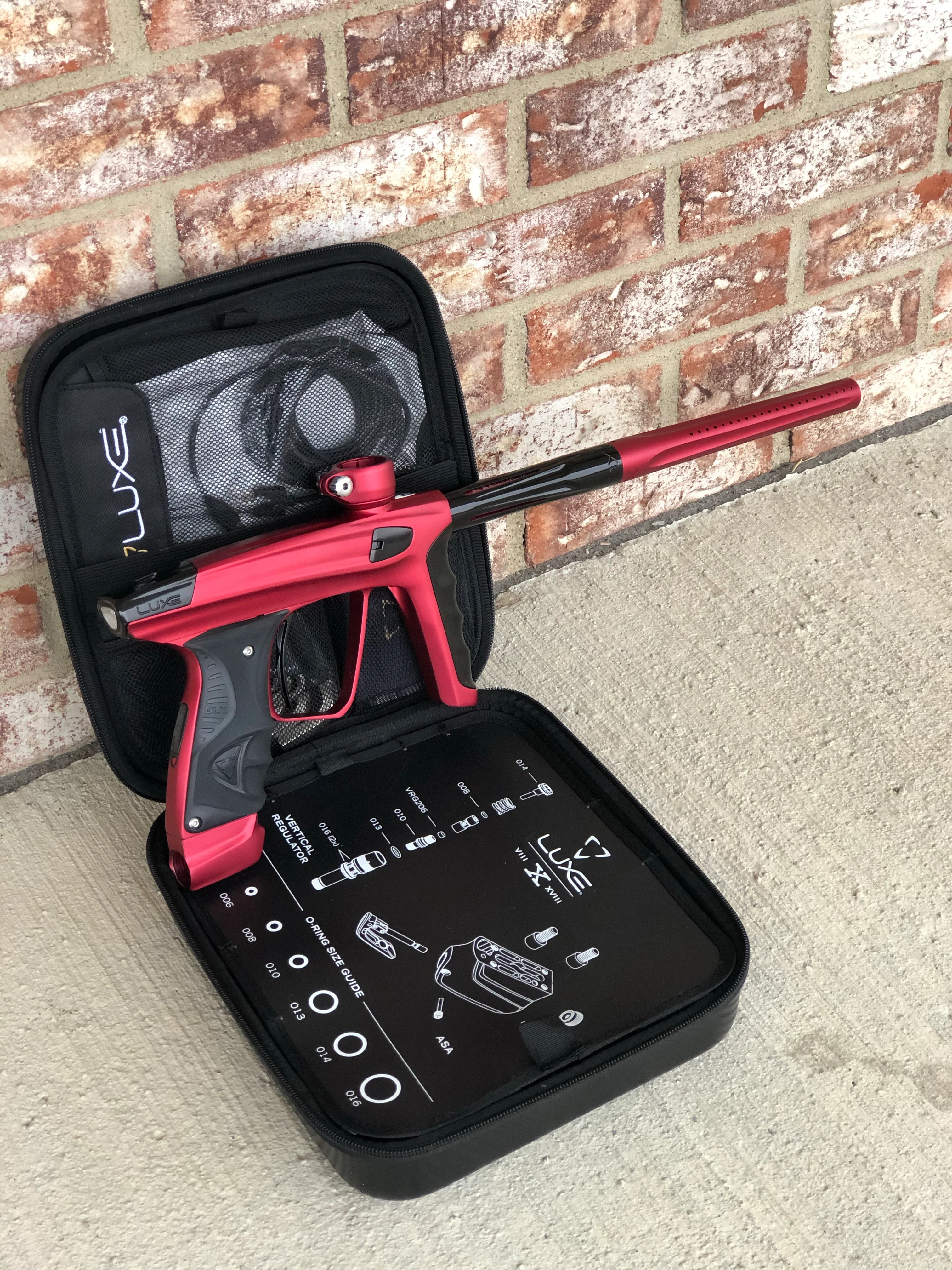 Used DLX Luxe X Paintball Gun - Dust Red - Image 5