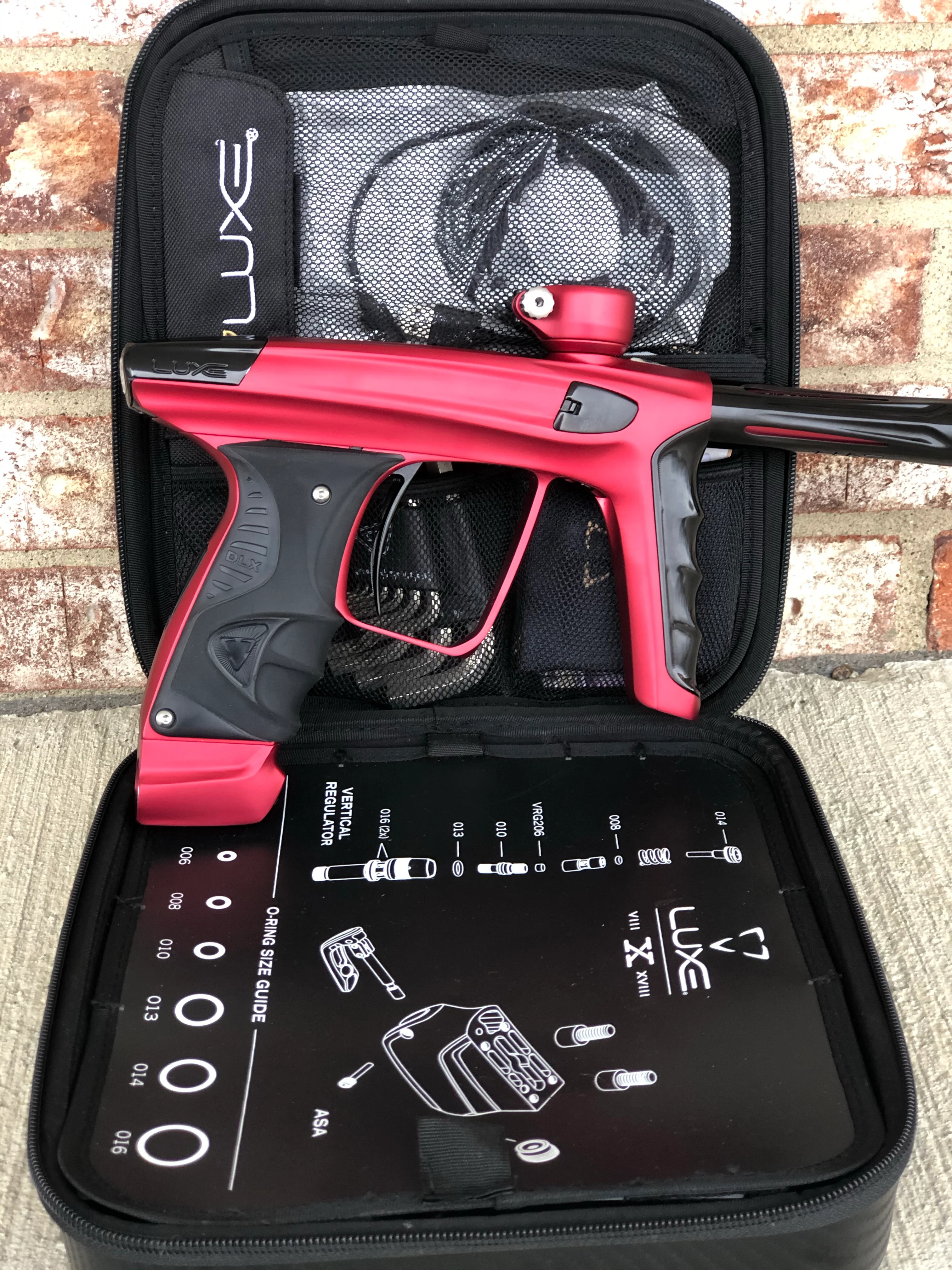 Used DLX Luxe X Paintball Gun - Dust Red - Image 6