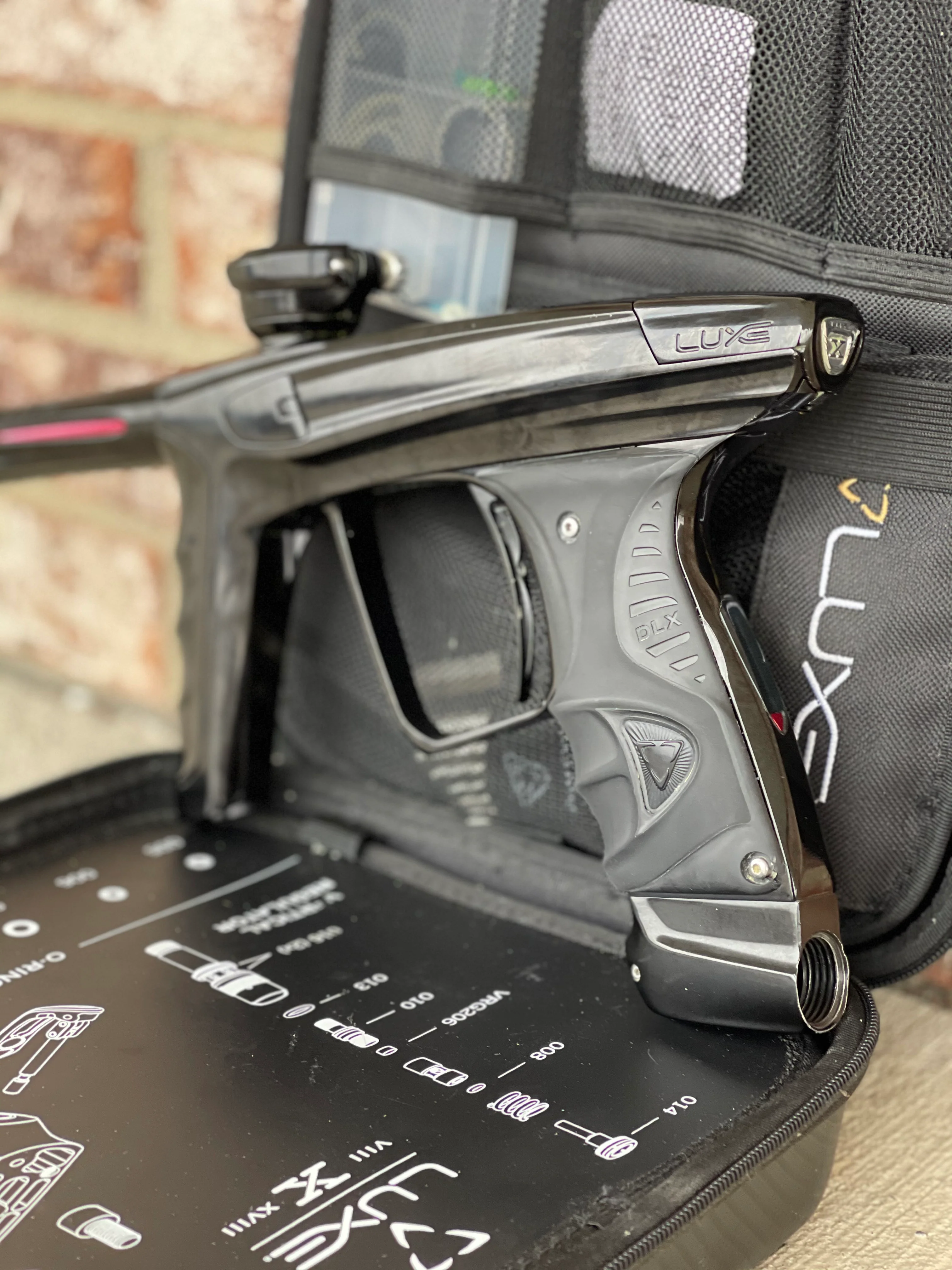 Used DLX Luxe X Paintball Gun - Gloss Black - Image 2