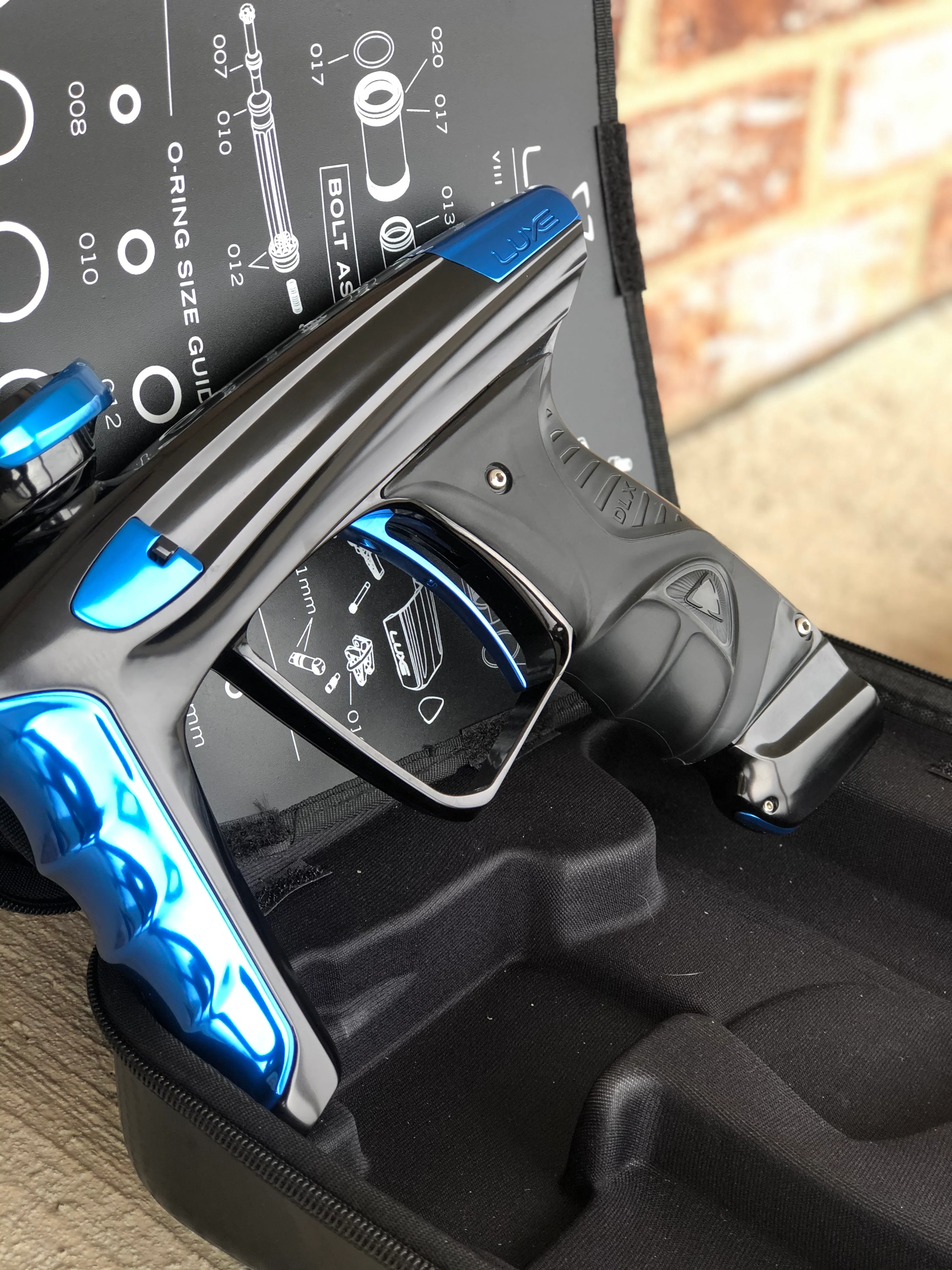 Used DLX Luxe X Paintball Gun - Gloss Black - Image 4