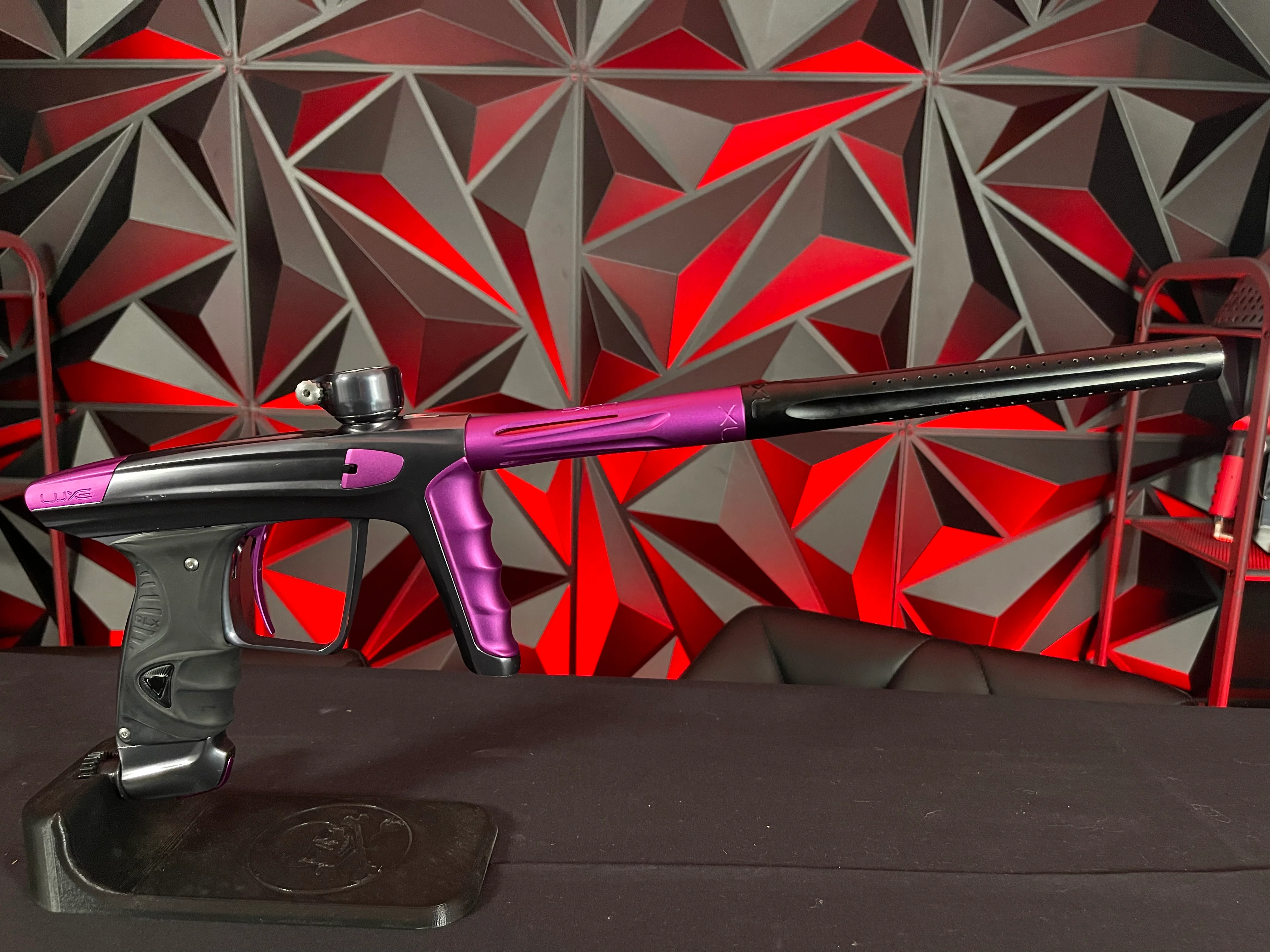 Used DLX Luxe X Paintball Gun - Pewter / Purple - Image 5