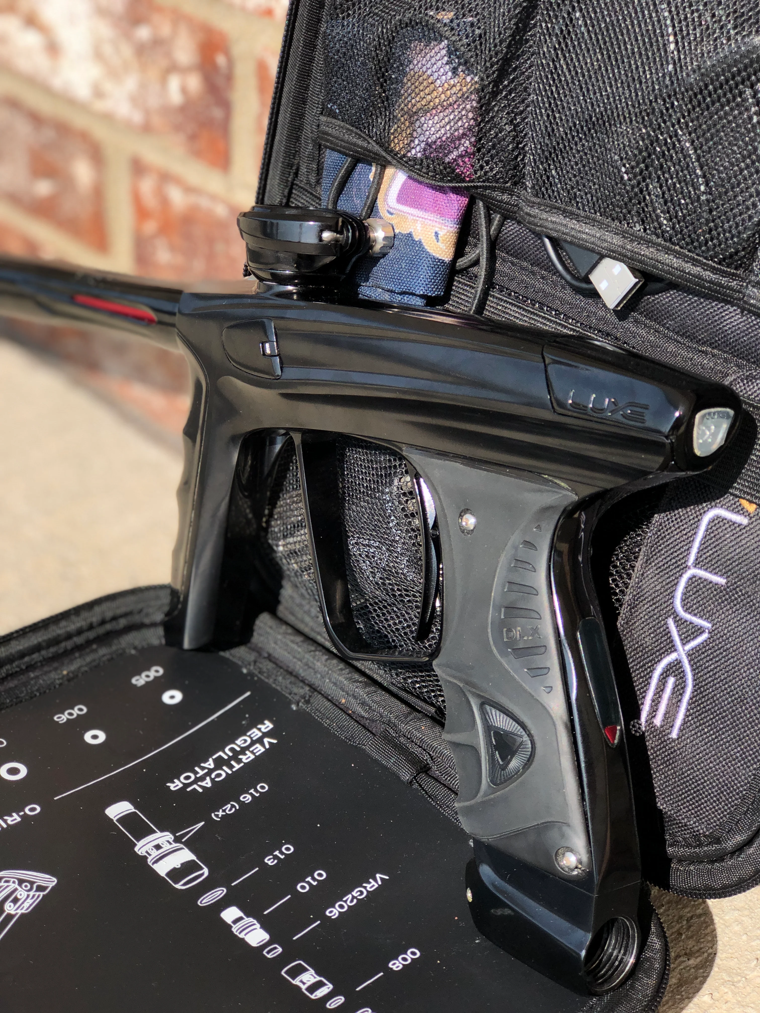 Used DLX Luxe X Paintball Gun - Polished Black - Image 2