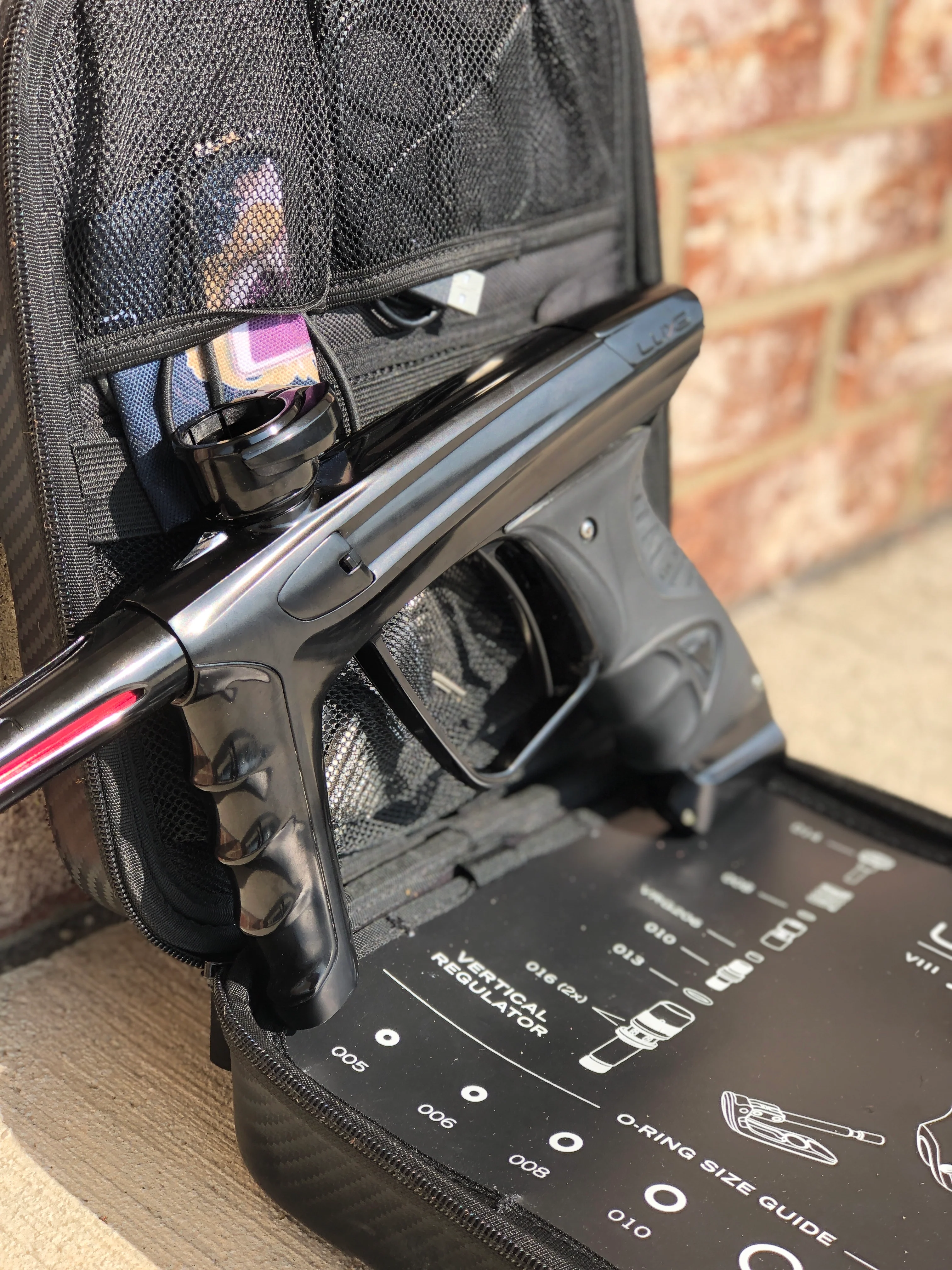 Used DLX Luxe X Paintball Gun - Polished Black - Image 3