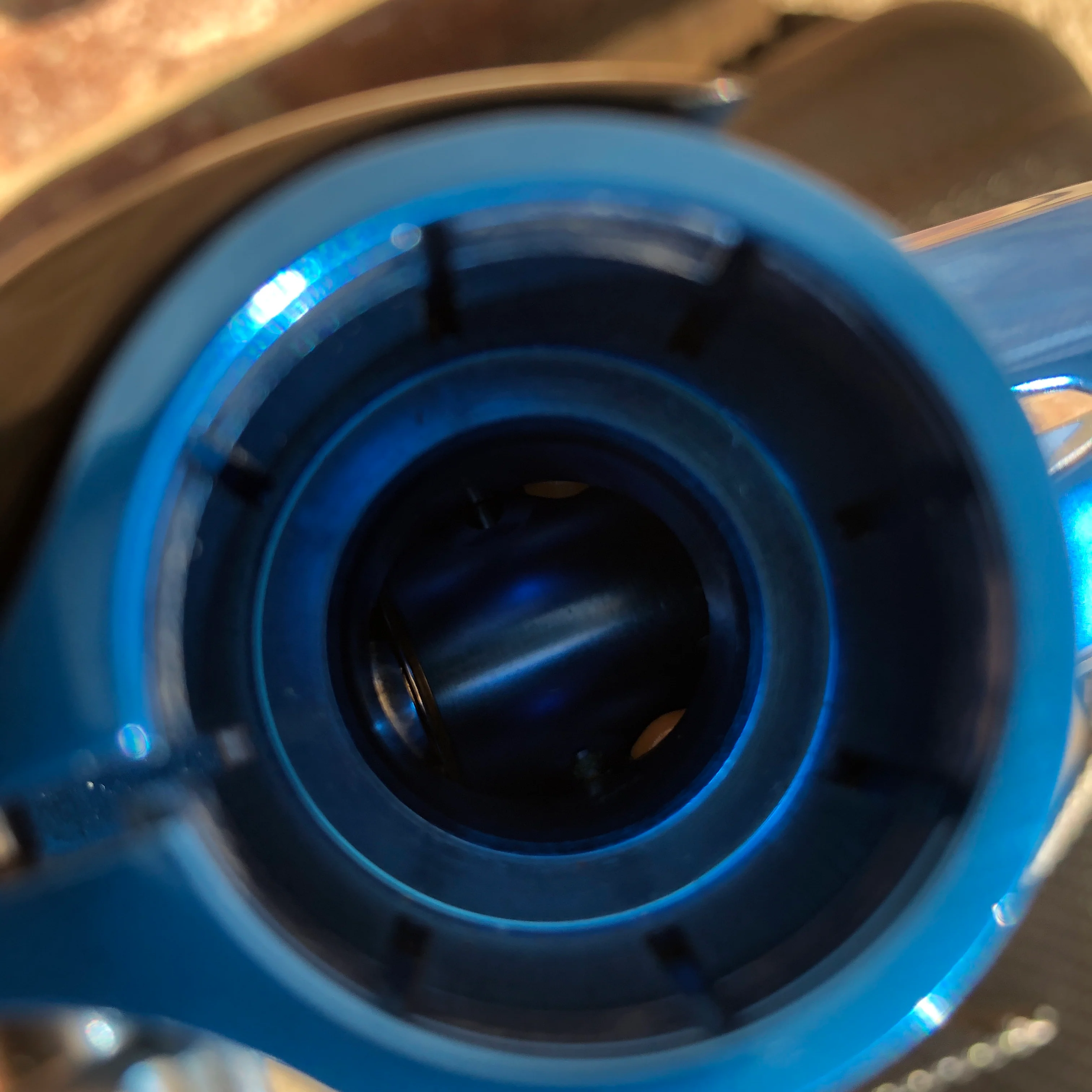 Used DLX Luxe X Paintball Gun - Polished Blue - Image 6
