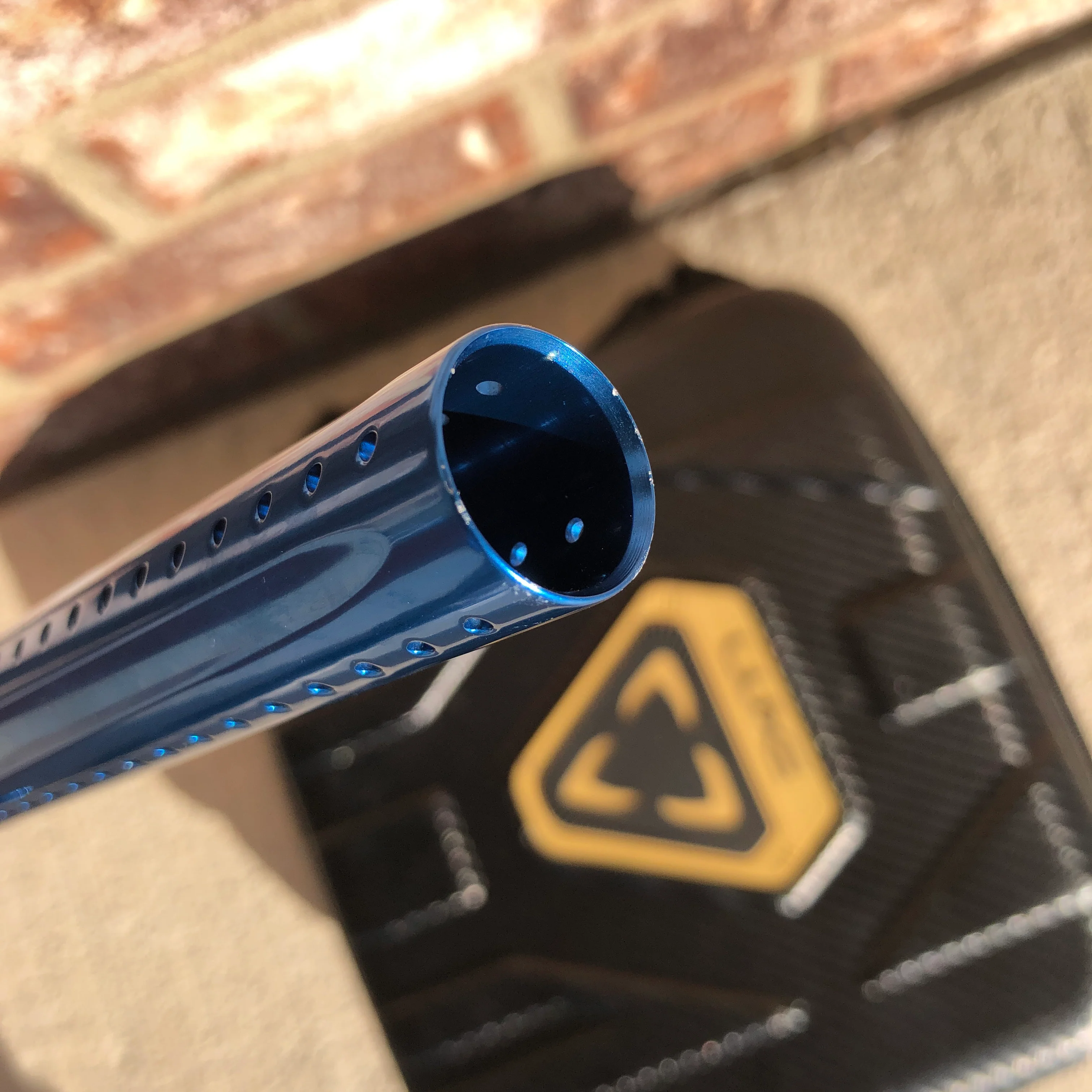 Used DLX Luxe X Paintball Gun - Polished Blue - Image 7