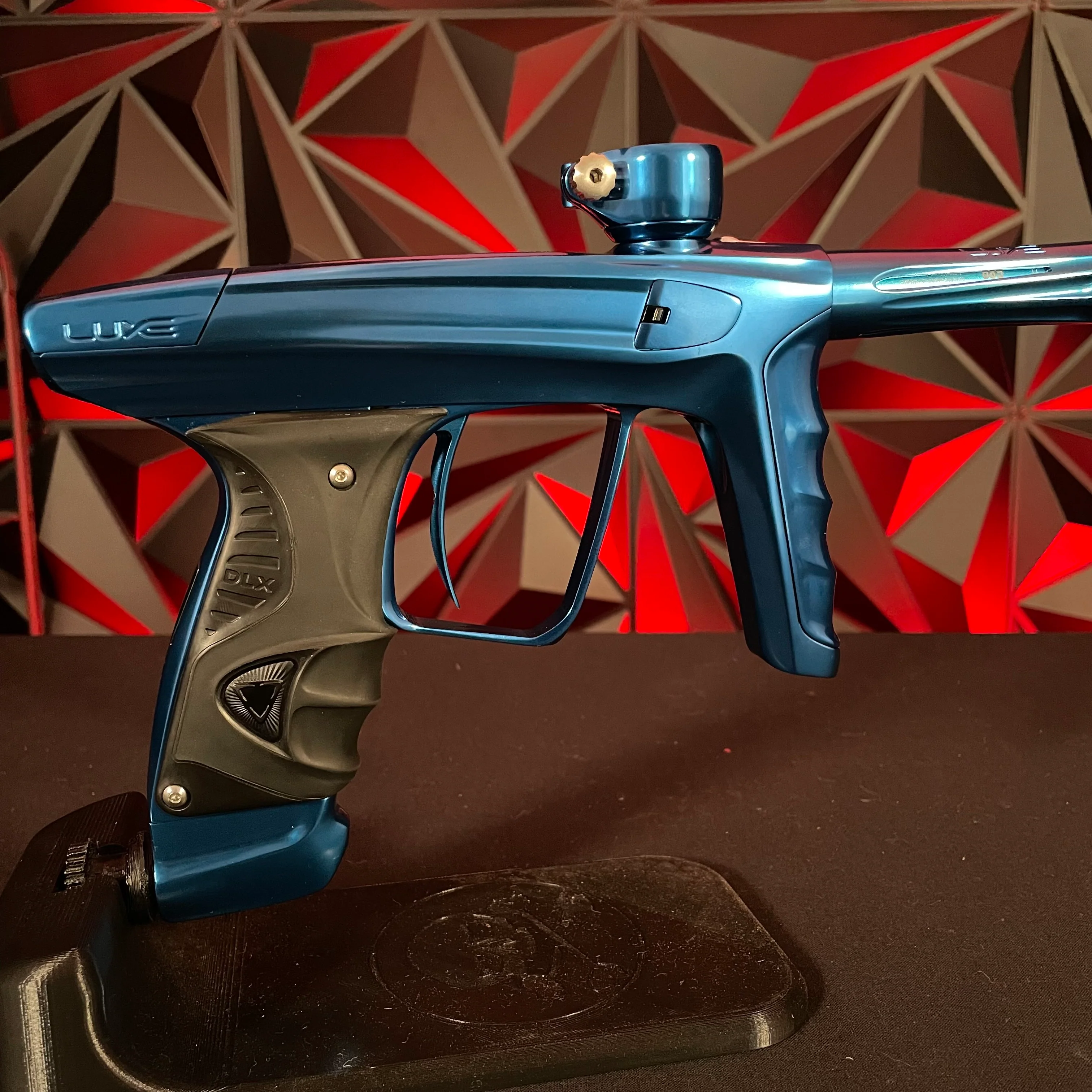 Used DLX Luxe X Paintball Gun - Polished Blue/Dust Blue