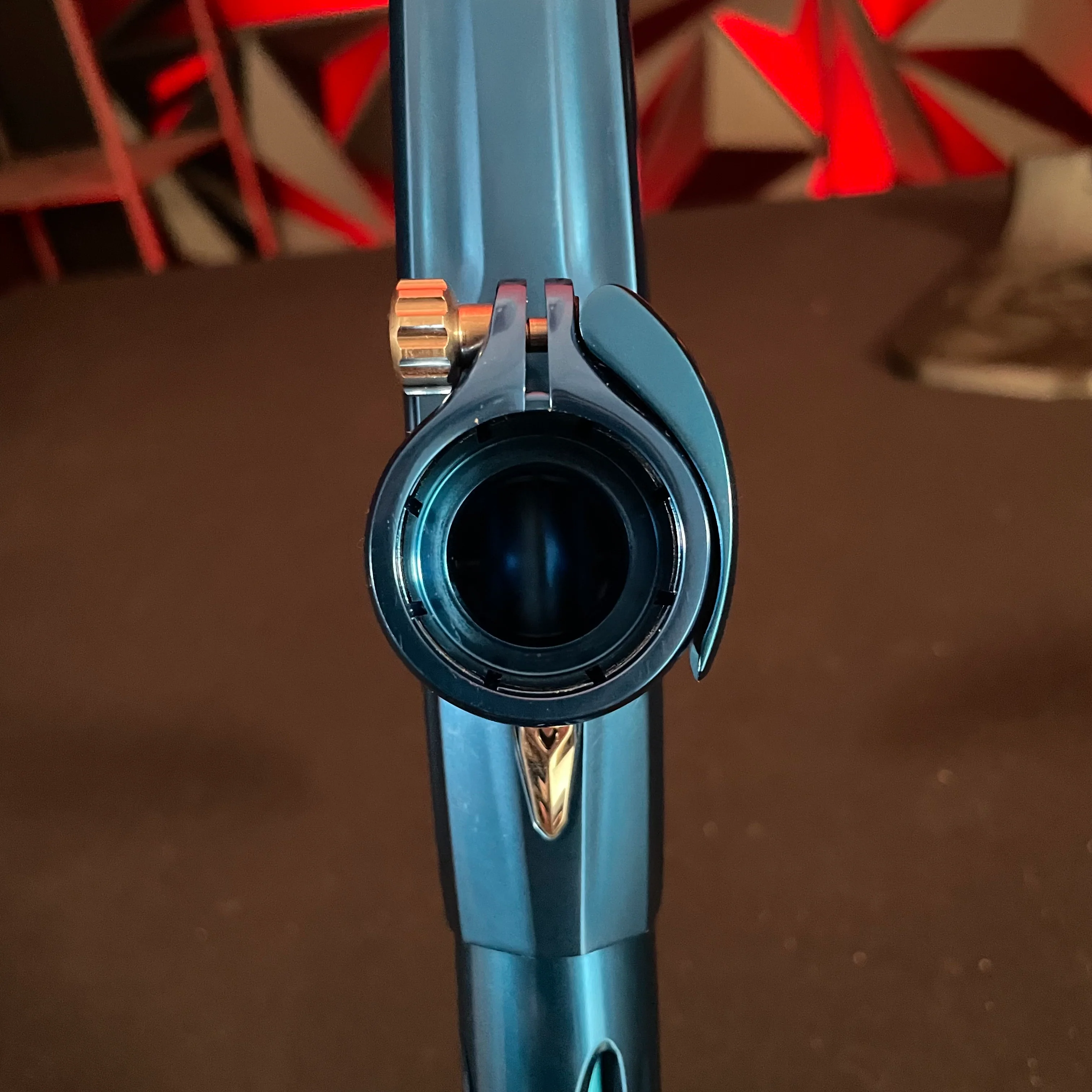 Used DLX Luxe X Paintball Gun - Polished Blue/Dust Blue - Image 9