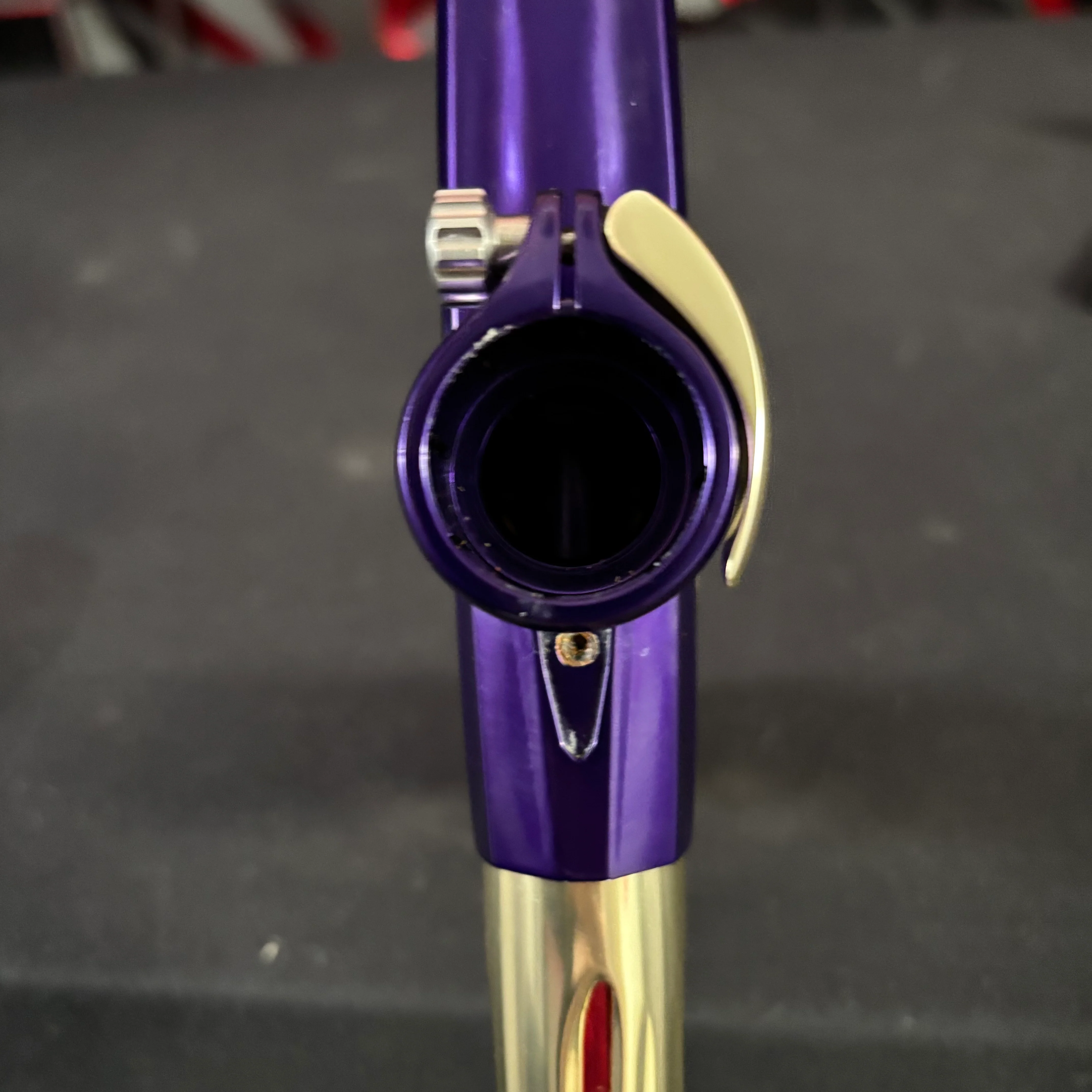 Used DLX Luxe X Paintball Gun - Polished Purple/Polished Gold - Anniversary Edition - Image 9