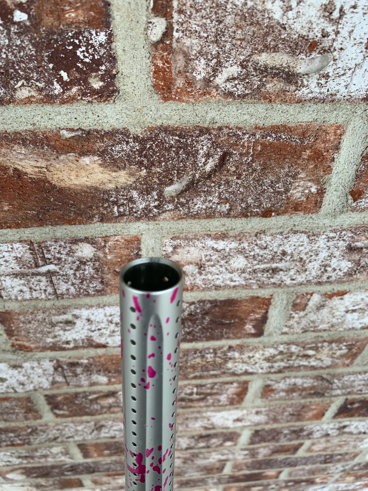 Used DLX Luxe X Paintball Gun - Silver Pink Splash - Image 6