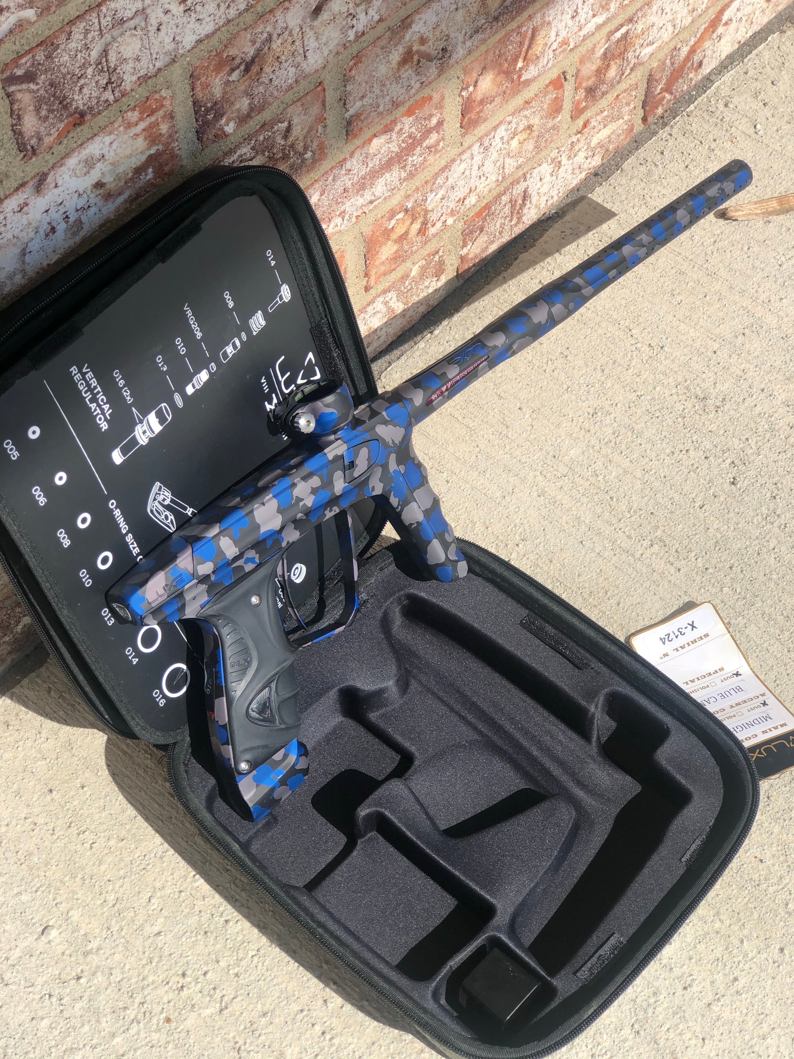 Used DLX Luxe X Paintball Gun - Midnight Camo - Image 6