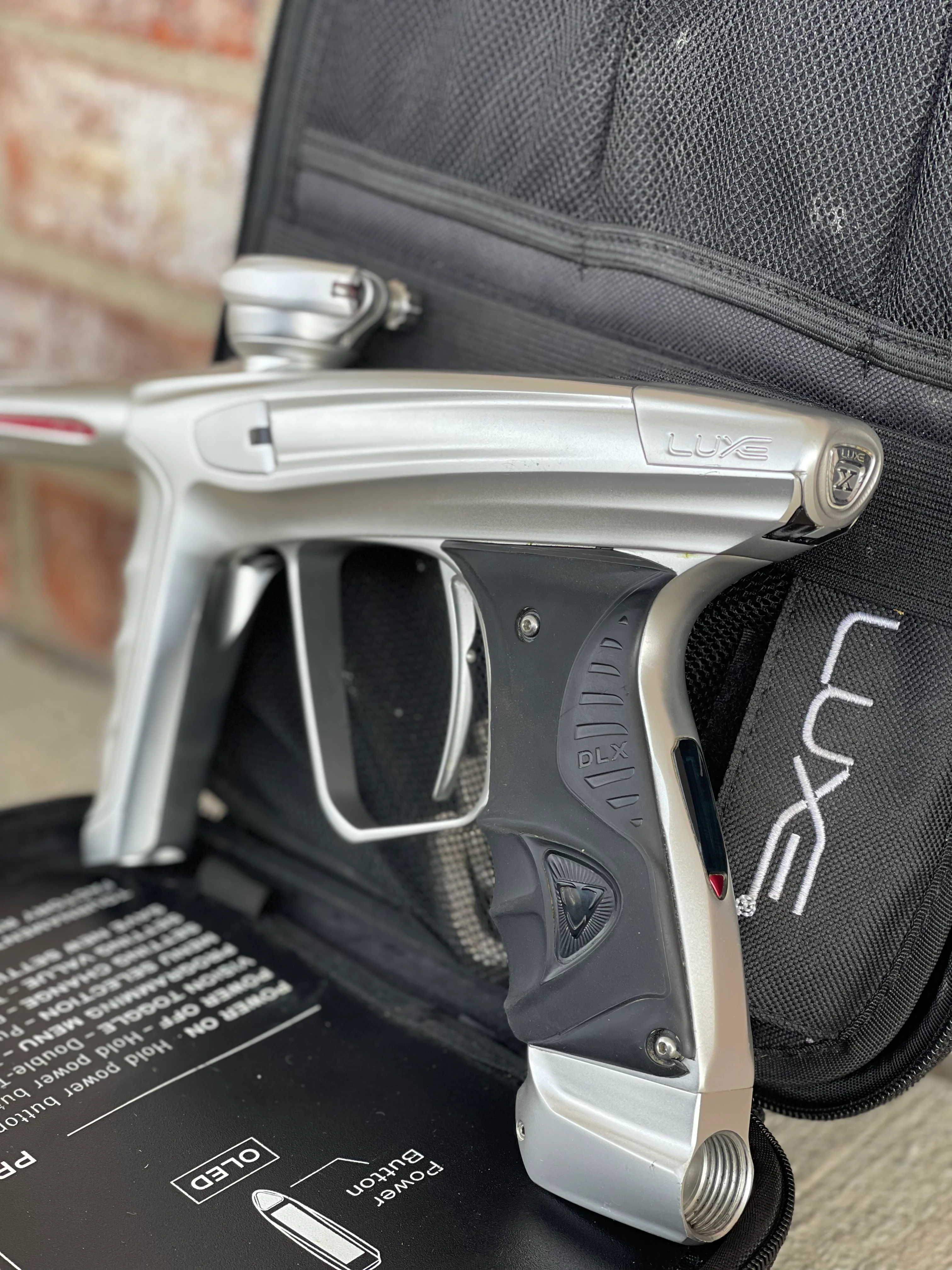 Used DLX Luxe X Paintball Gun - White (Silver) - Image 2