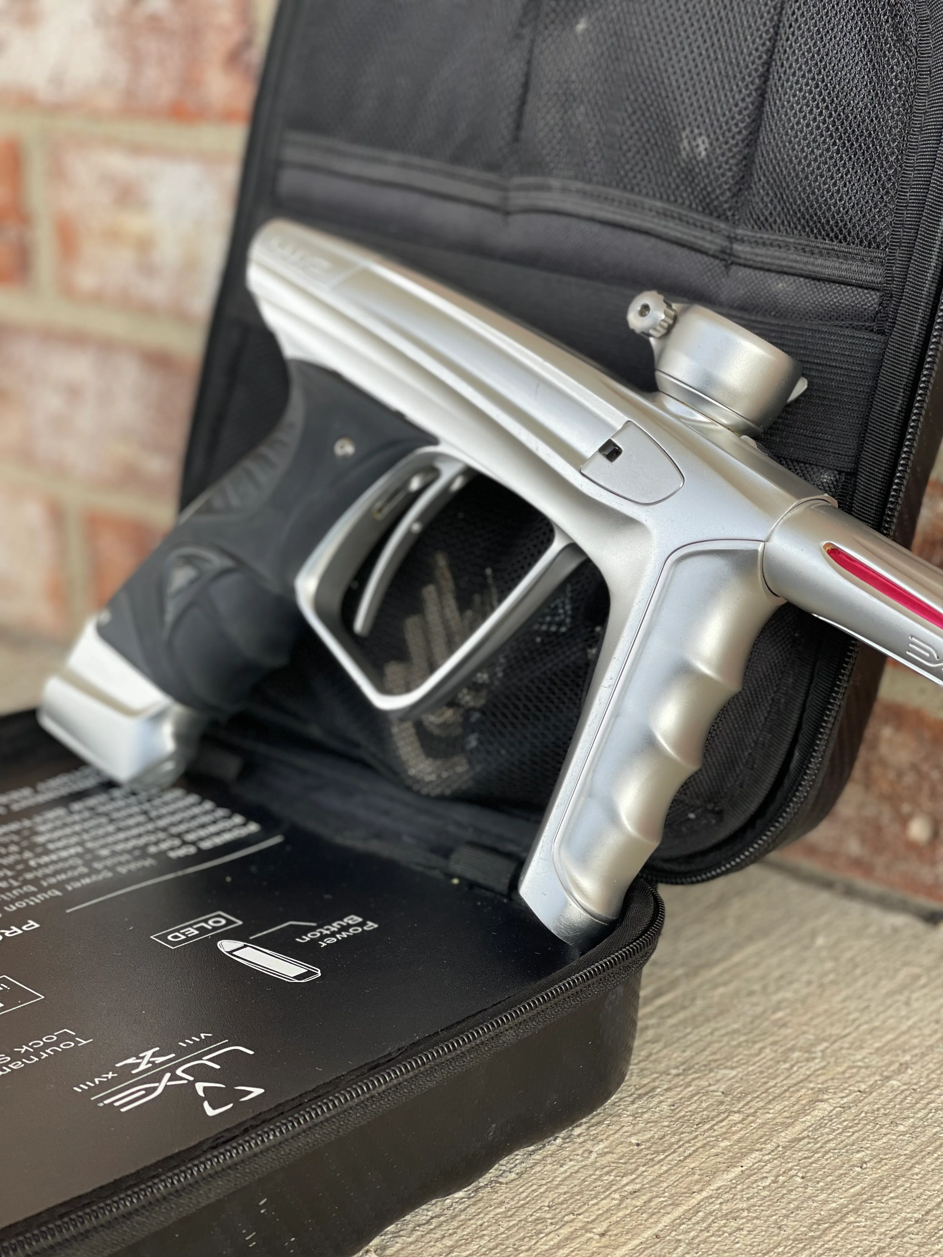 Used DLX Luxe X Paintball Gun - White (Silver) - Image 3