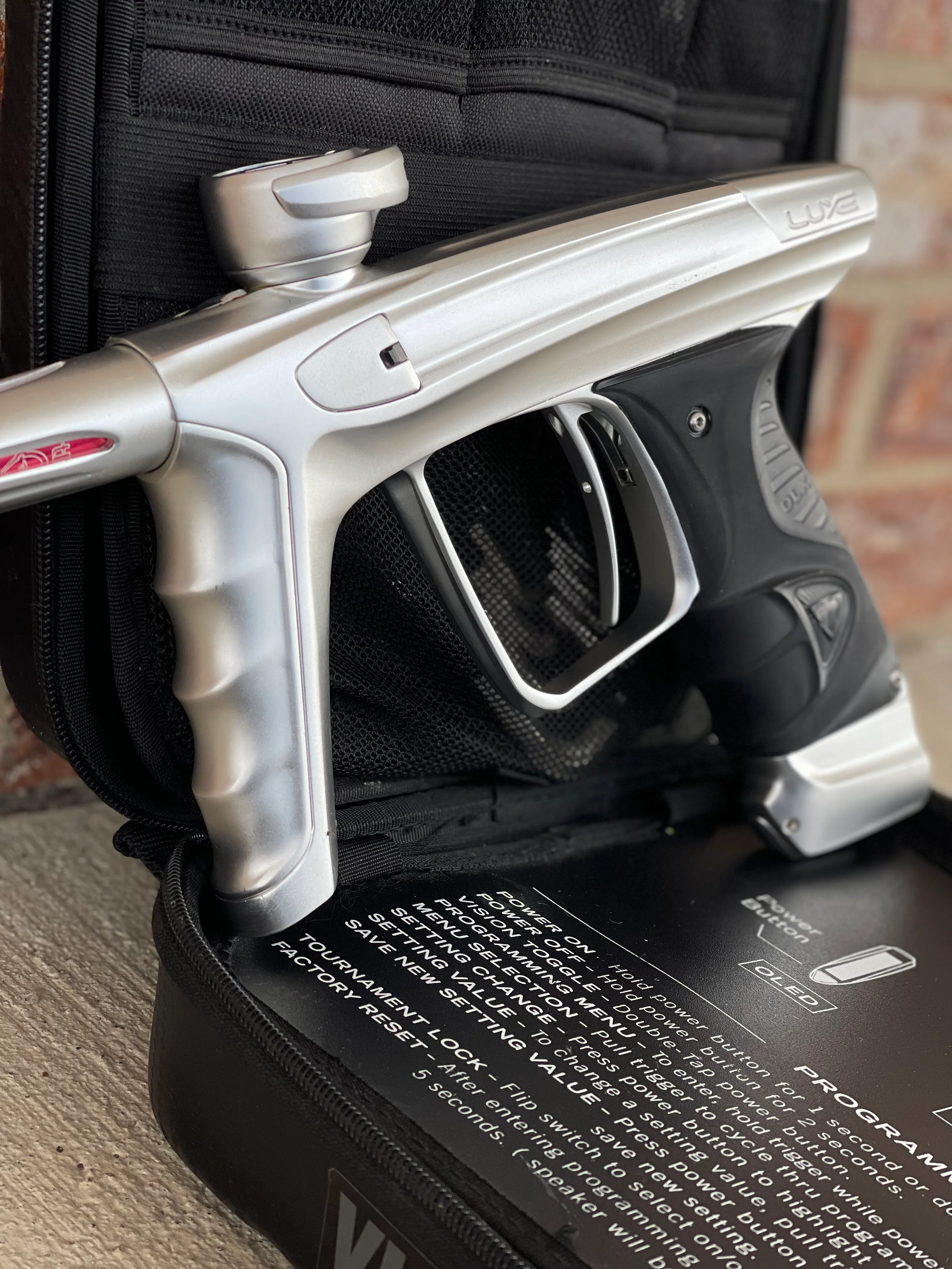 Used DLX Luxe X Paintball Gun - White (Silver) - Image 4